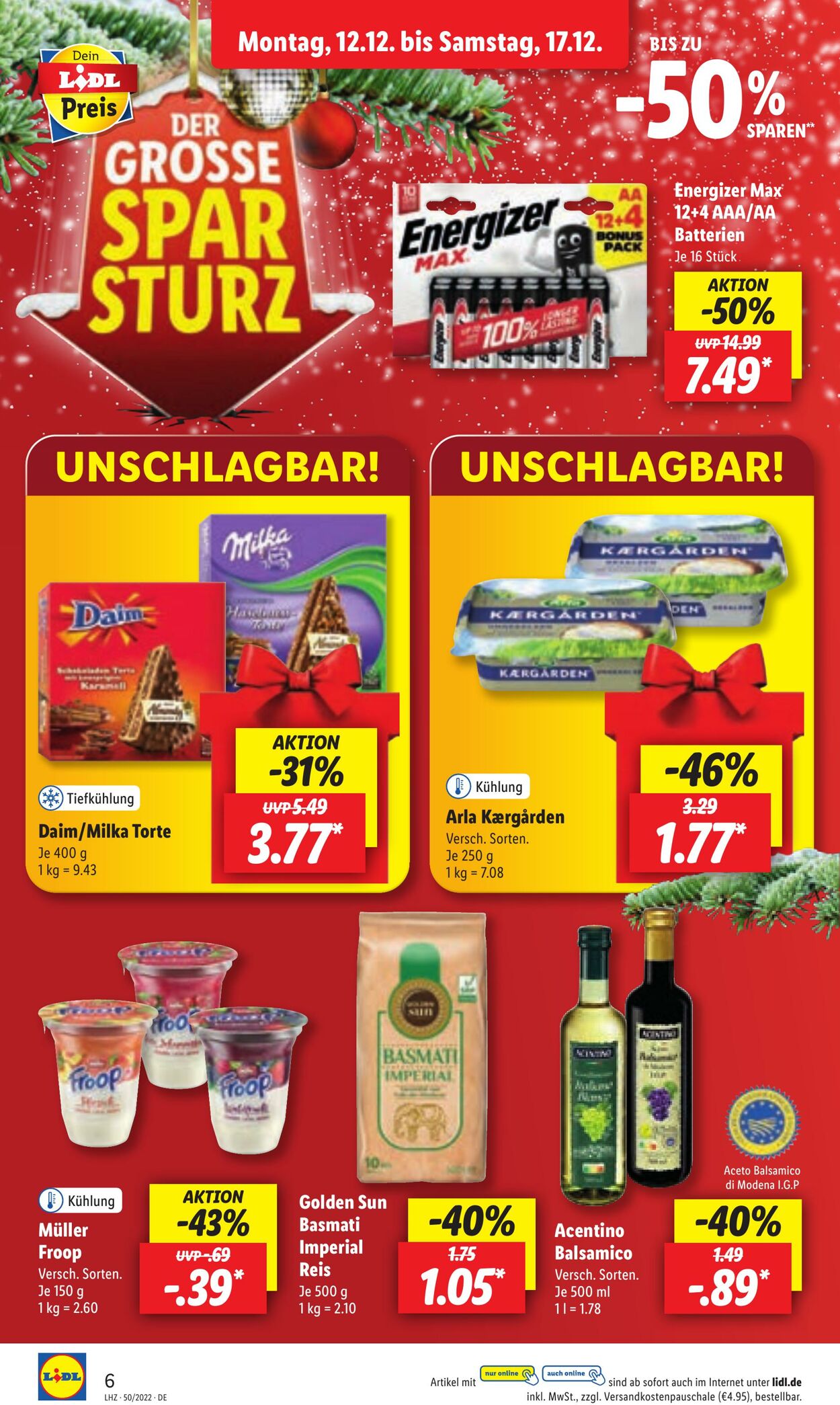 Prospekt Lidl 12.12.2022 - 17.12.2022