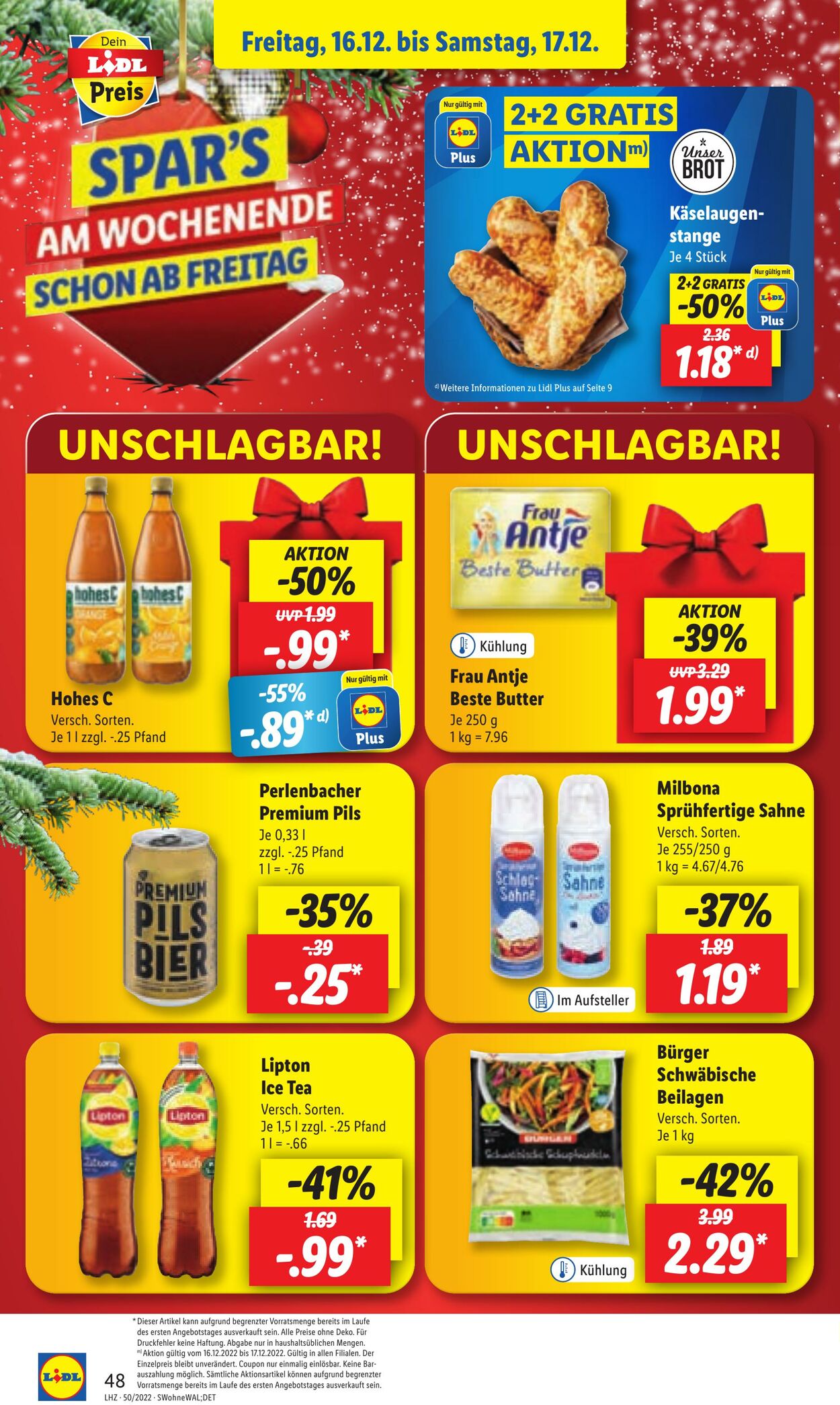 Prospekt Lidl 12.12.2022 - 17.12.2022