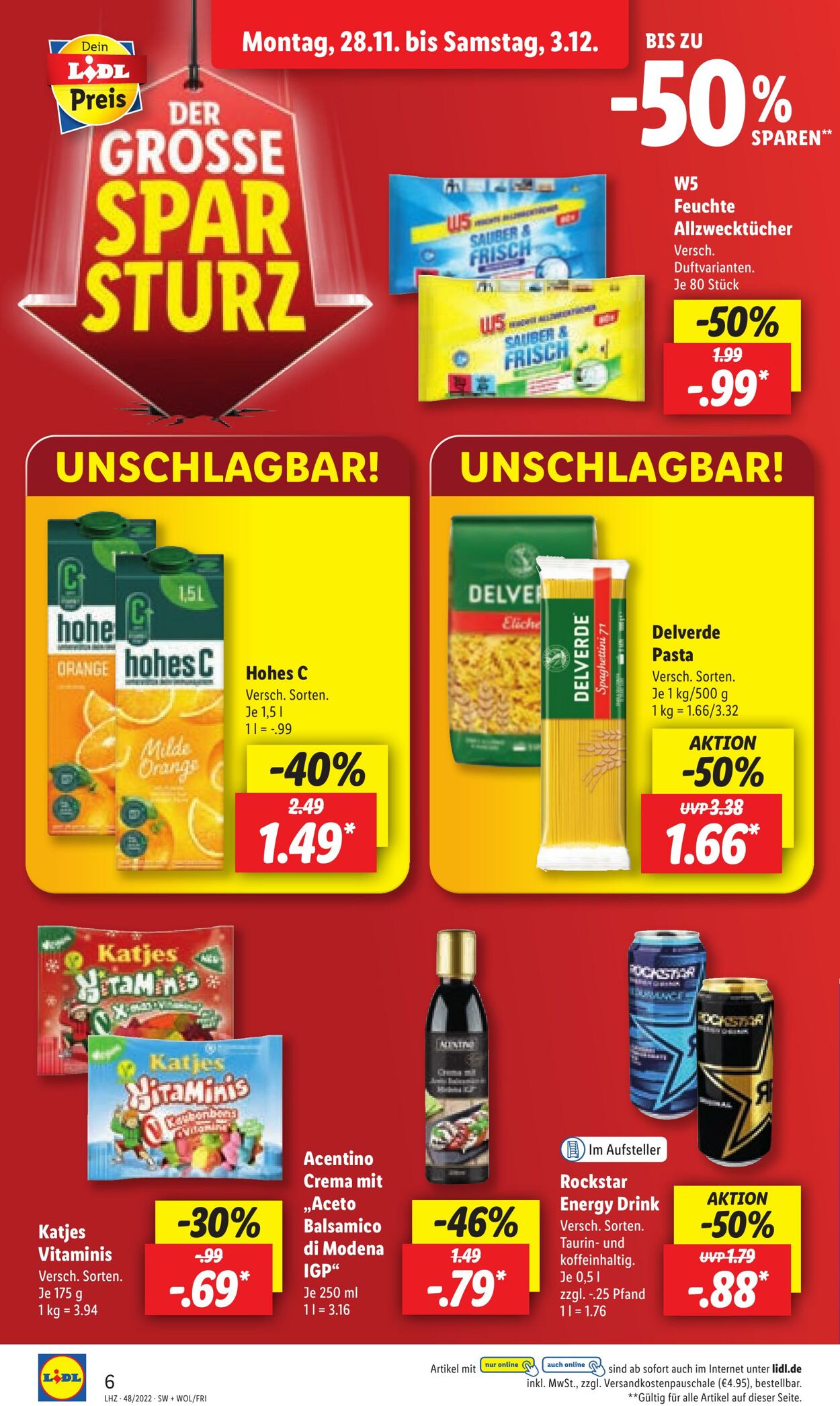 Prospekt Lidl 28.11.2022 - 03.12.2022