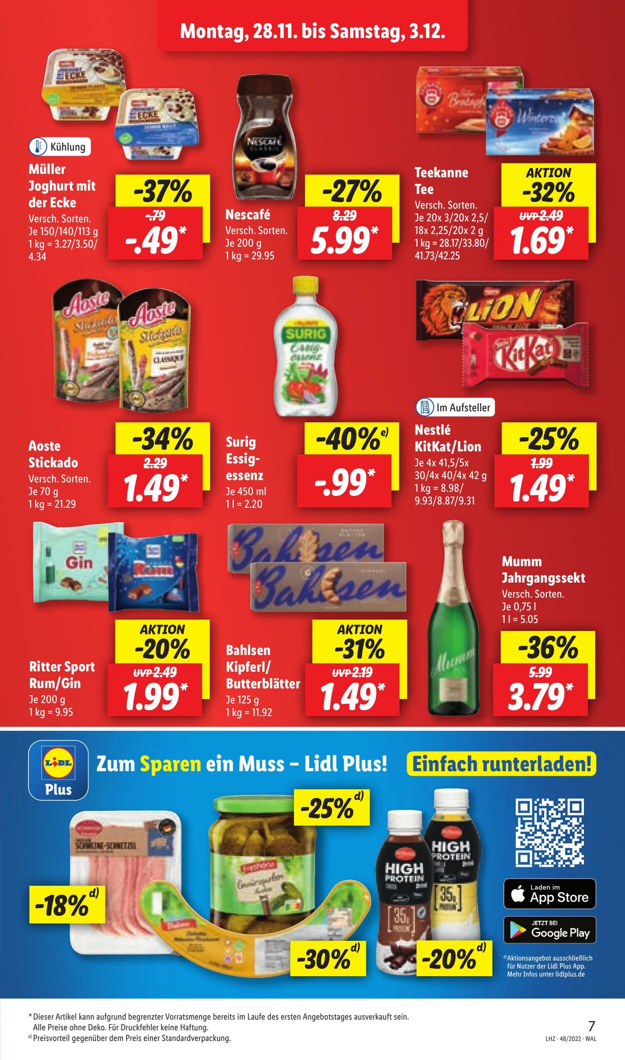 Prospekt Lidl 28.11.2022 - 03.12.2022