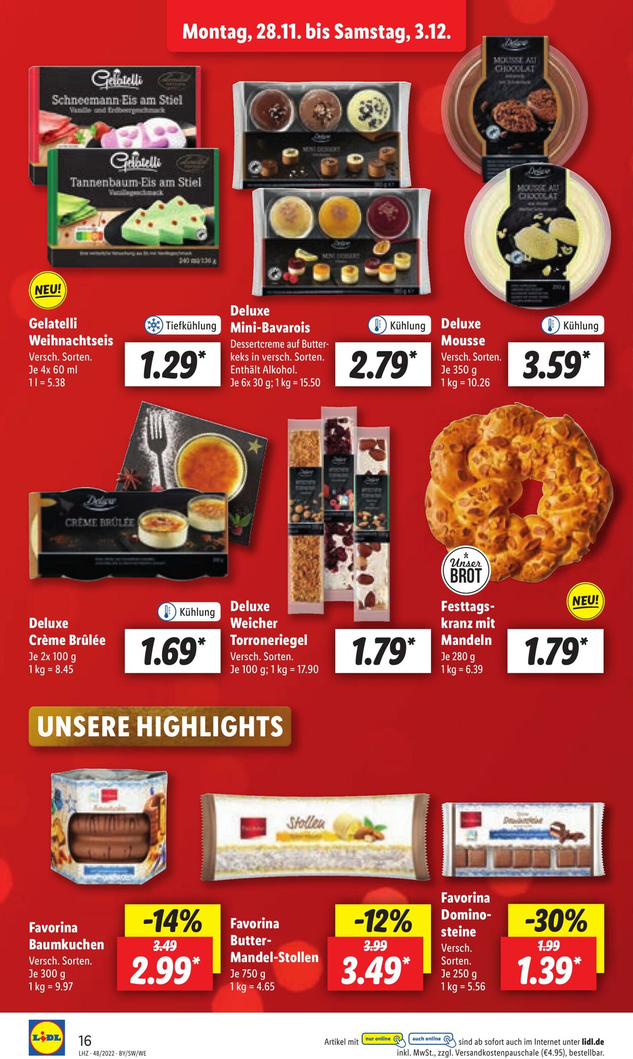 Prospekt Lidl 28.11.2022 - 03.12.2022