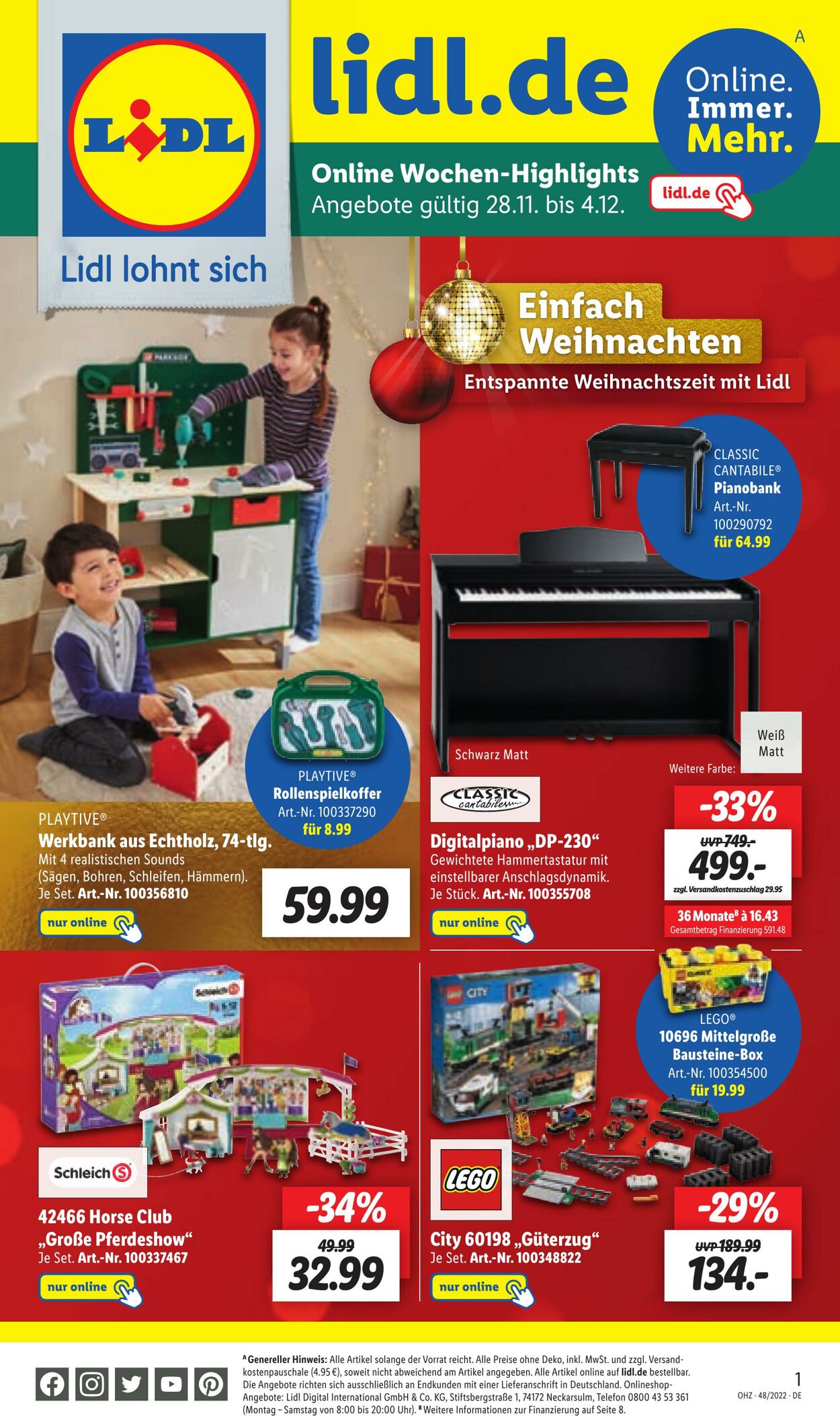 Prospekt Lidl 28.11.2022 - 03.12.2022