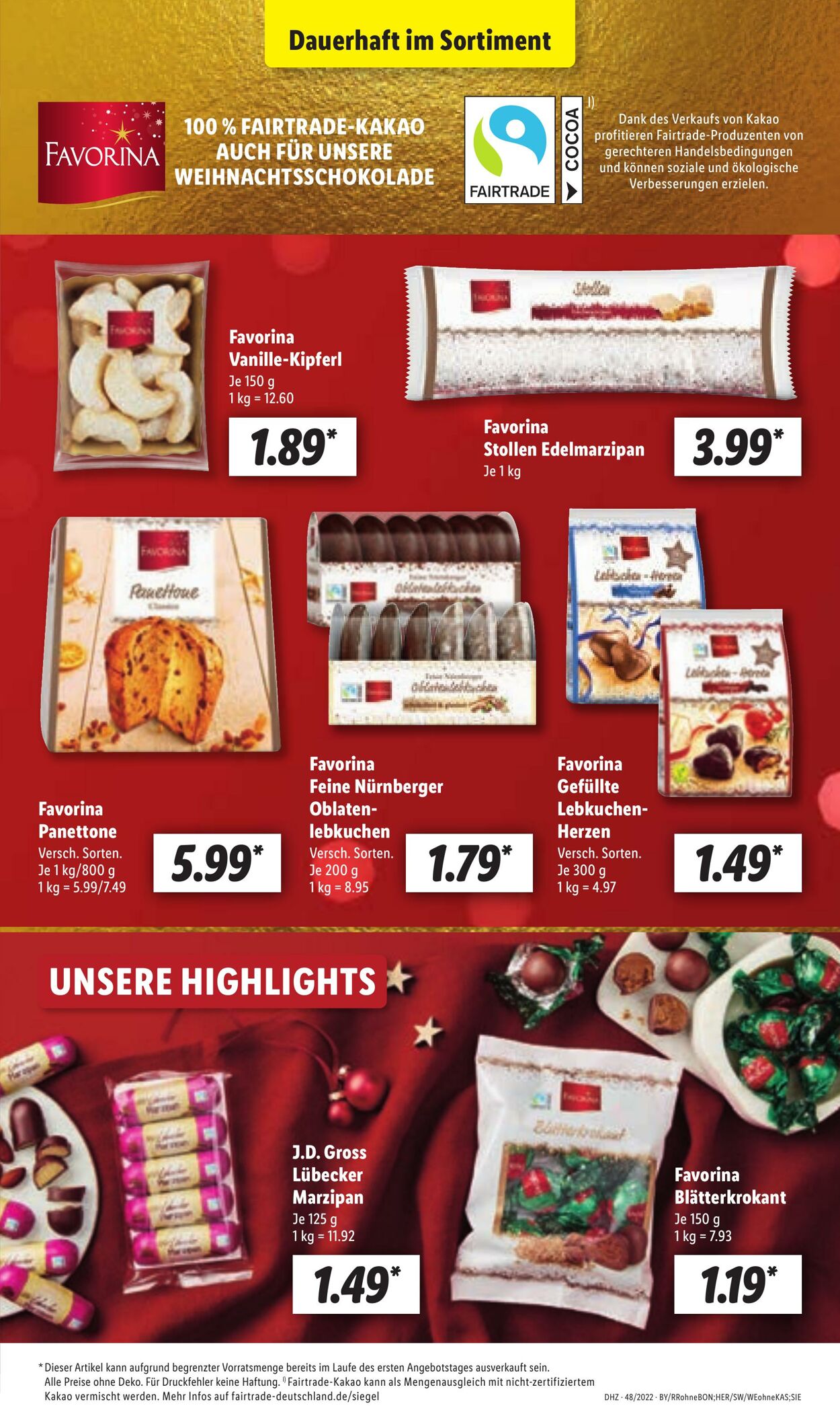 Prospekt Lidl 28.11.2022 - 03.12.2022