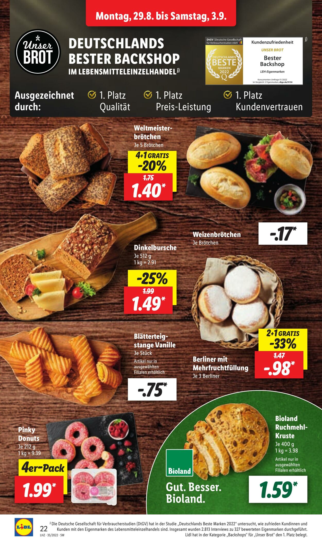 Prospekt Lidl 29.08.2022 - 03.09.2022