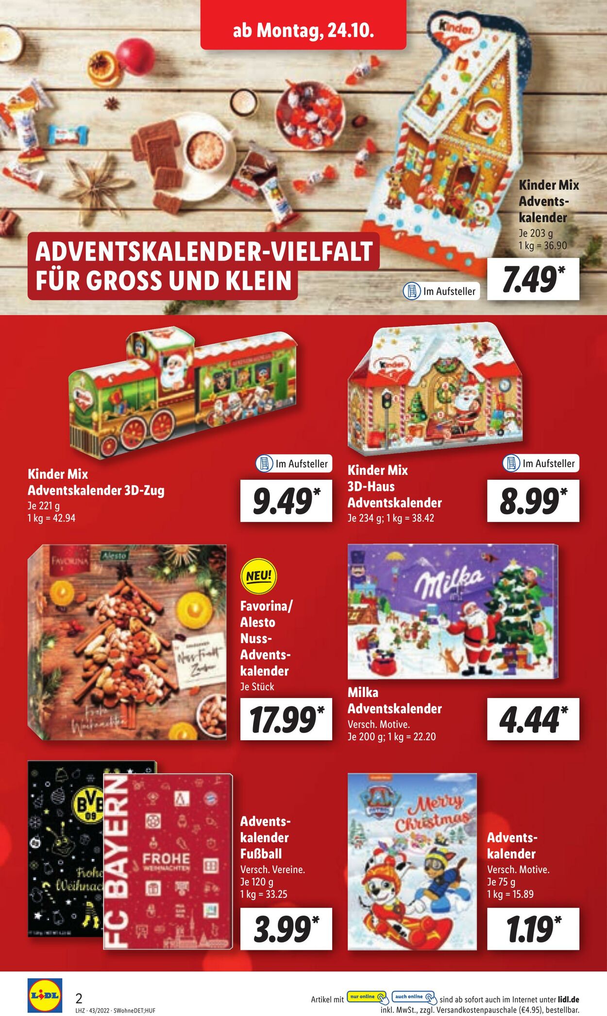 Prospekt Lidl 24.10.2022 - 29.10.2022