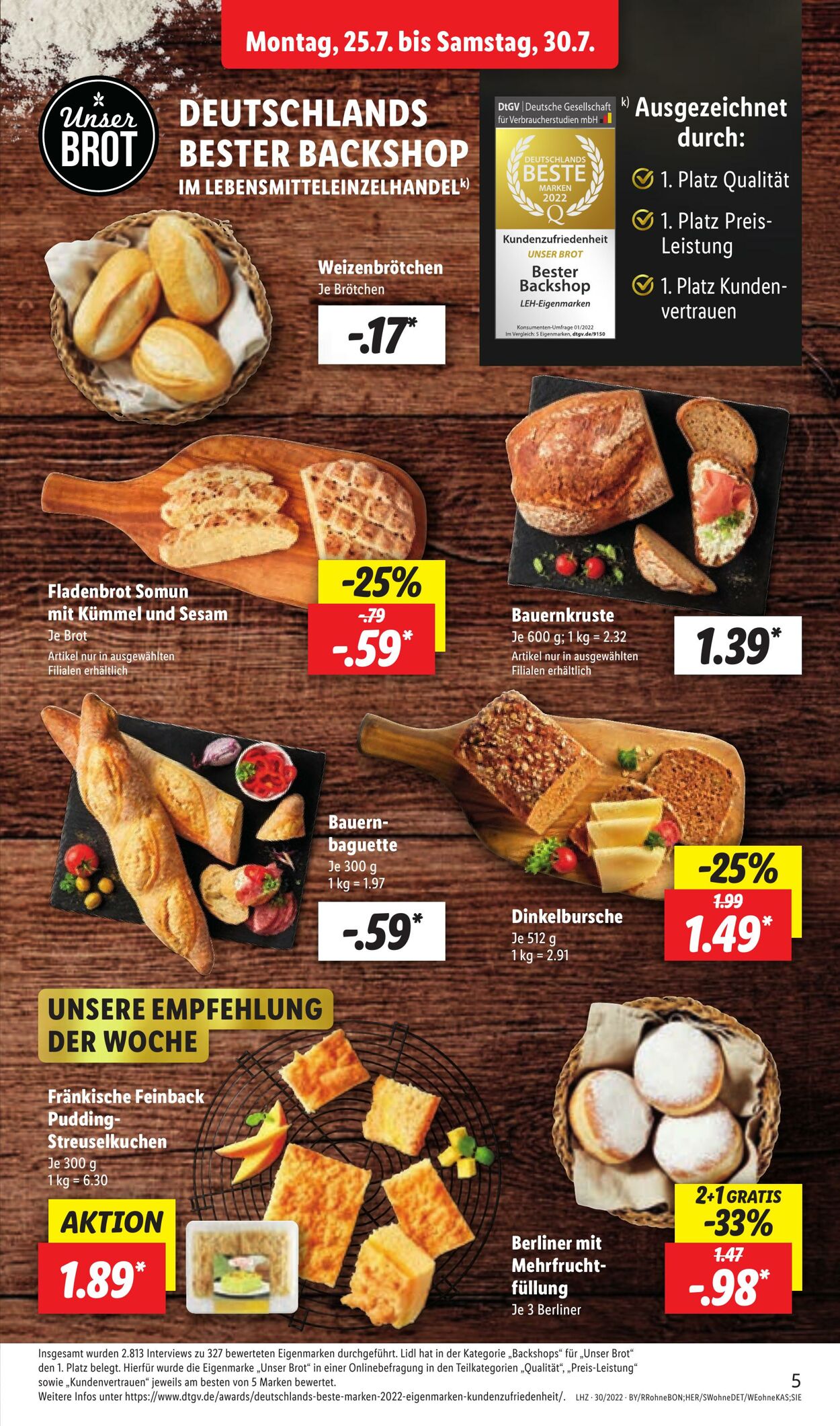 Prospekt Lidl 25.07.2022 - 30.07.2022