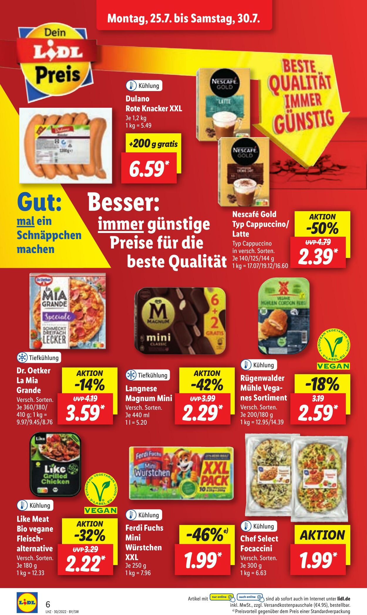 Prospekt Lidl 25.07.2022 - 30.07.2022