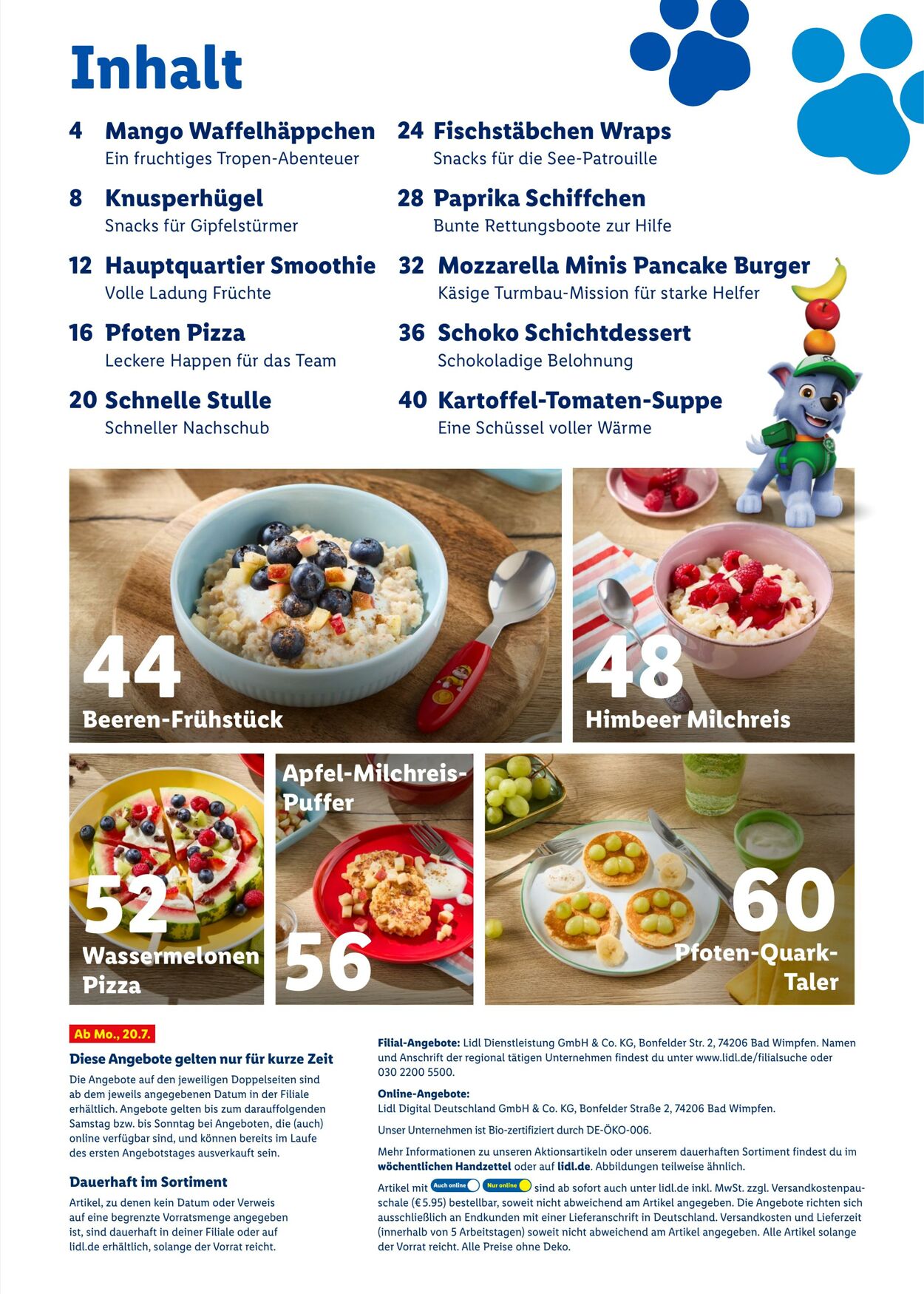 Prospekt Lidl 20.07.2026 - 23.08.2026