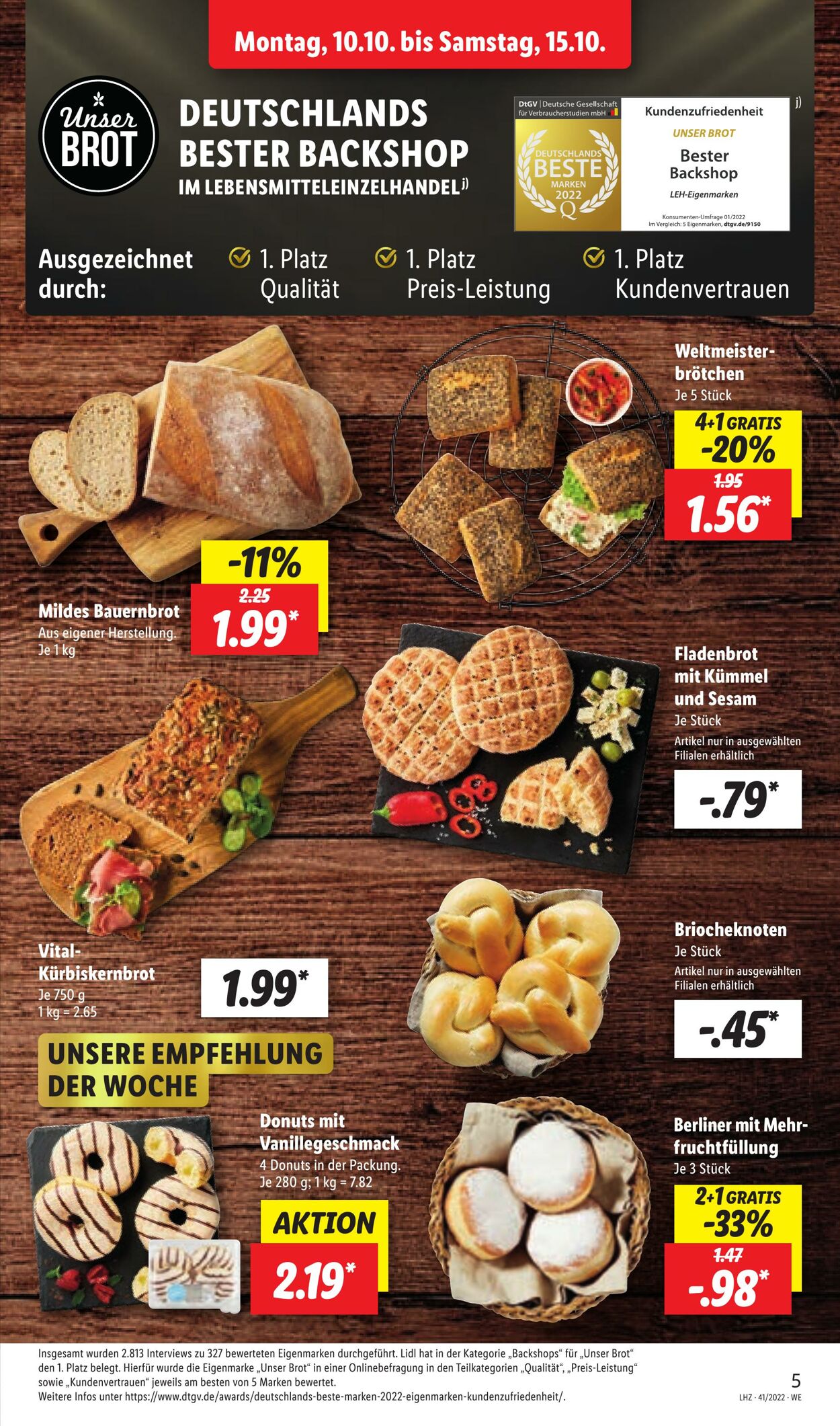 Prospekt Lidl 10.10.2022 - 15.10.2022