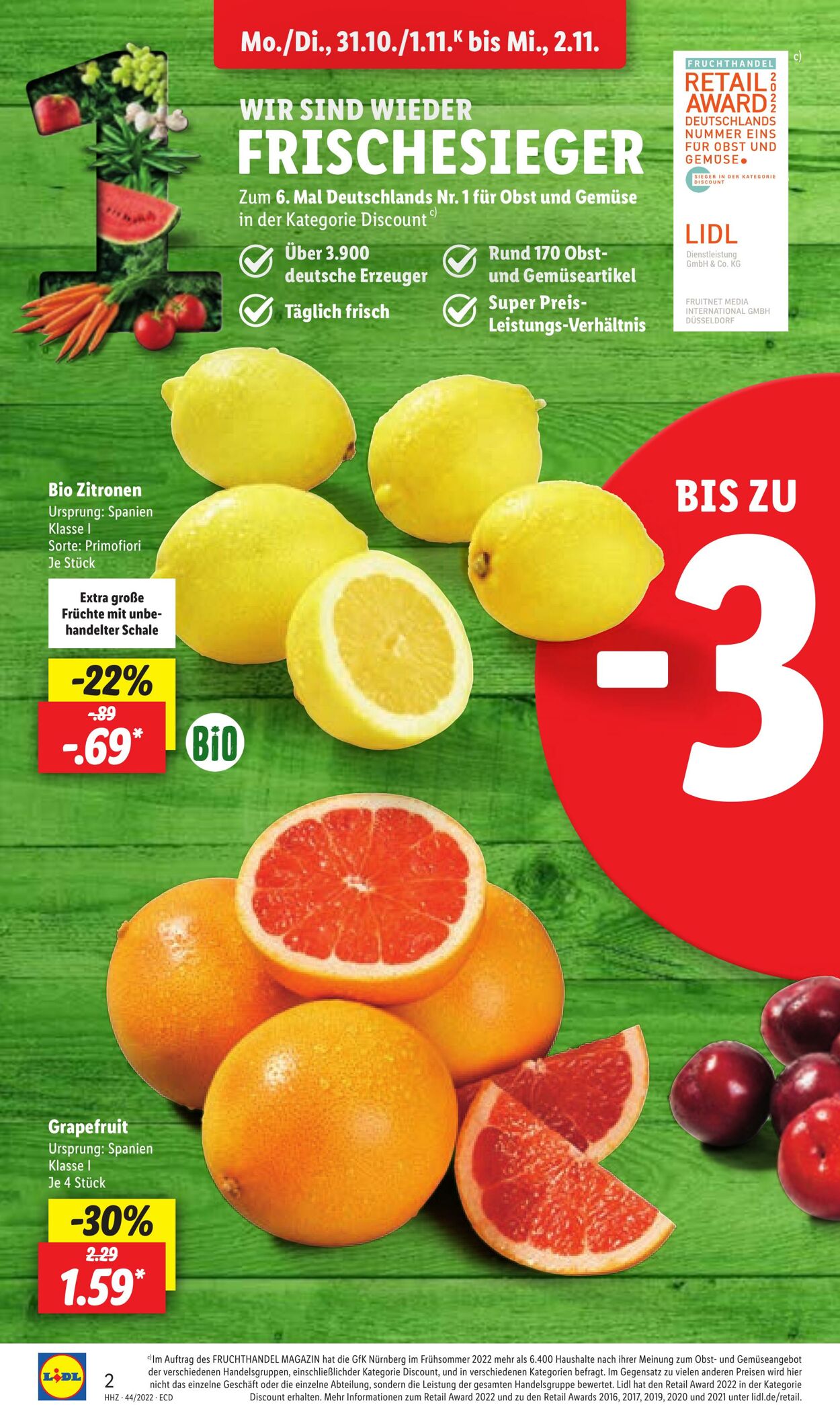 Prospekt Lidl 31.10.2022 - 05.11.2022