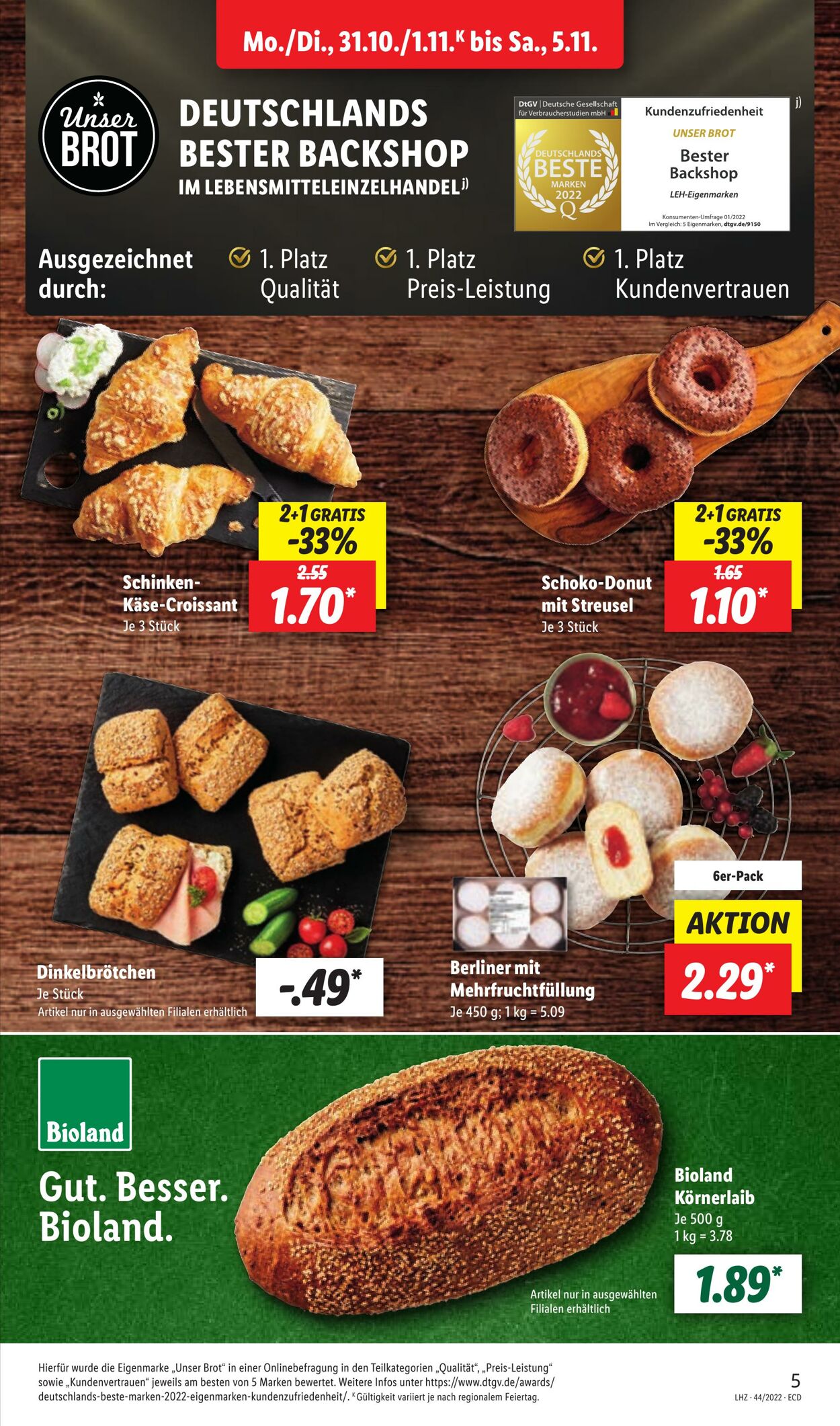 Prospekt Lidl 31.10.2022 - 05.11.2022