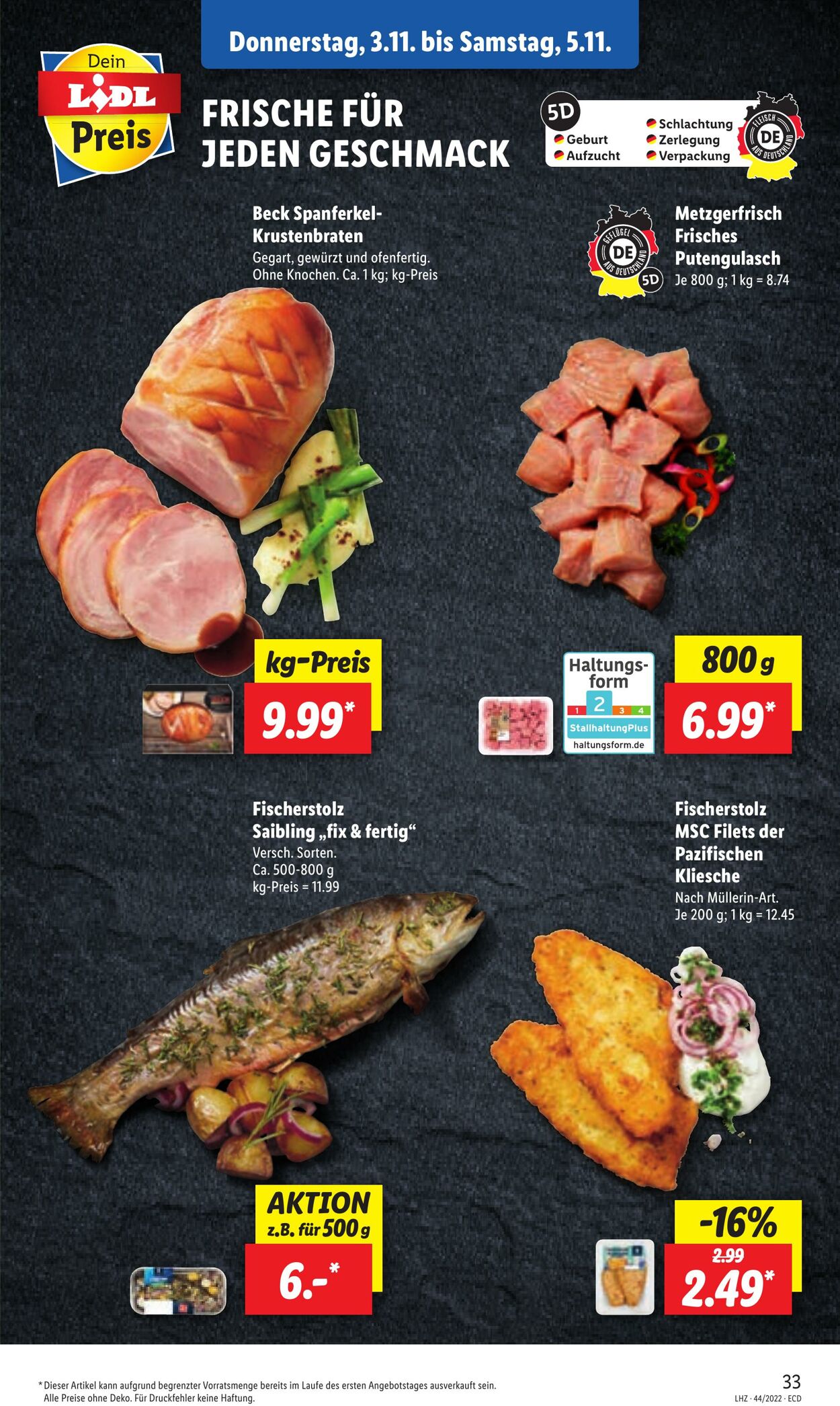 Prospekt Lidl 31.10.2022 - 05.11.2022