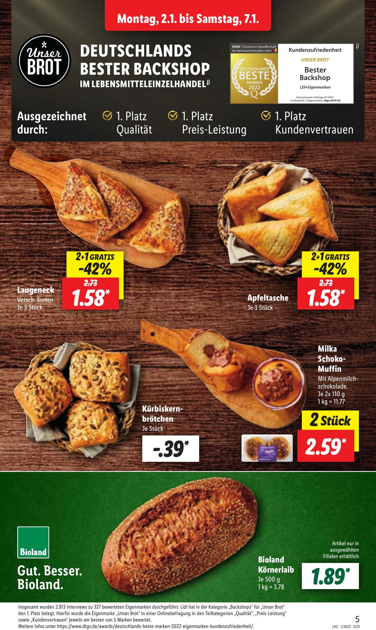 Prospekt Lidl 02.01.2023 - 07.01.2023