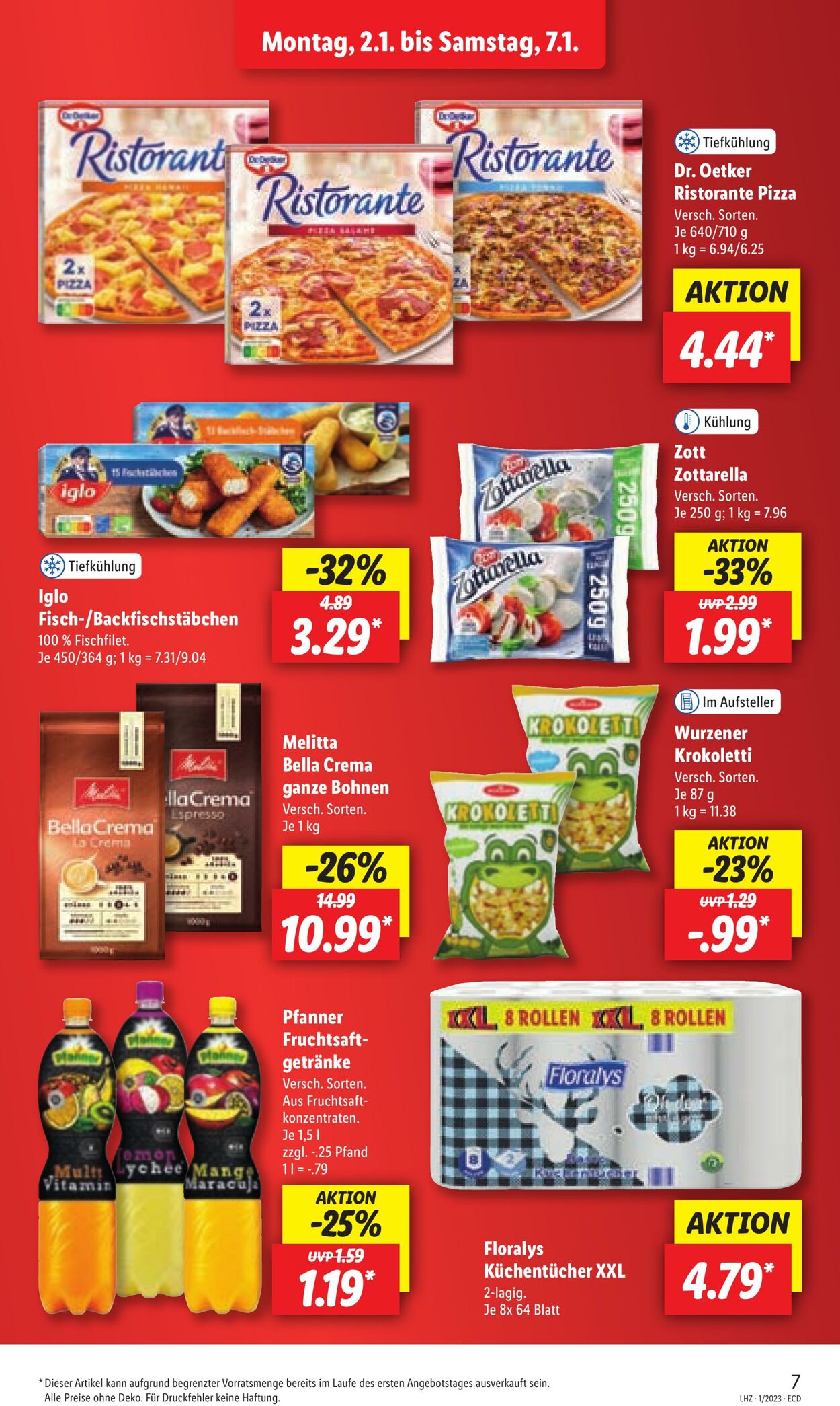 Prospekt Lidl 02.01.2023 - 07.01.2023