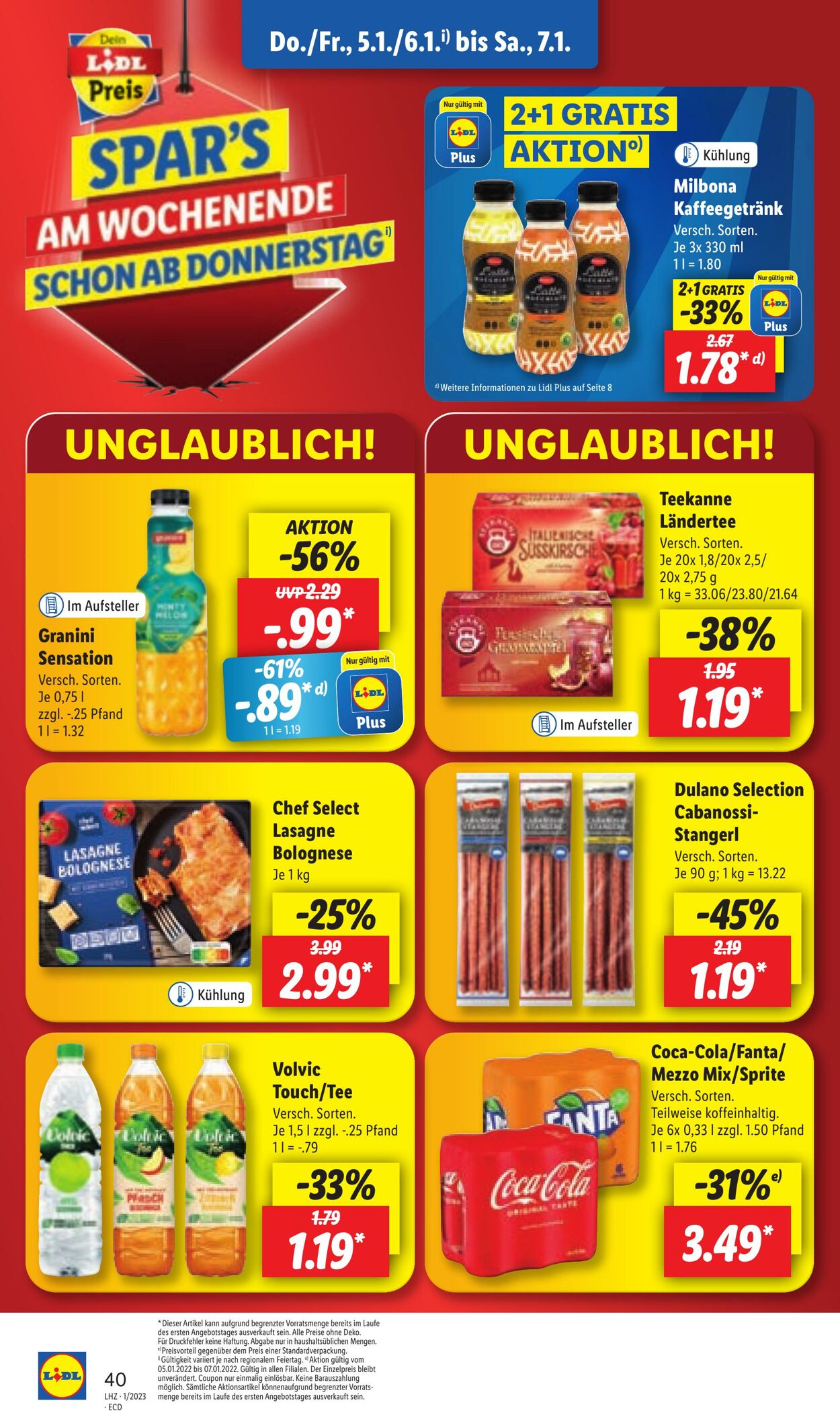 Prospekt Lidl 02.01.2023 - 07.01.2023