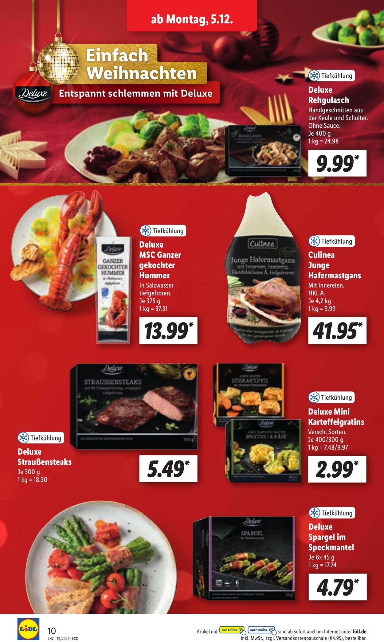 Prospekt Lidl 05.12.2022 - 10.12.2022