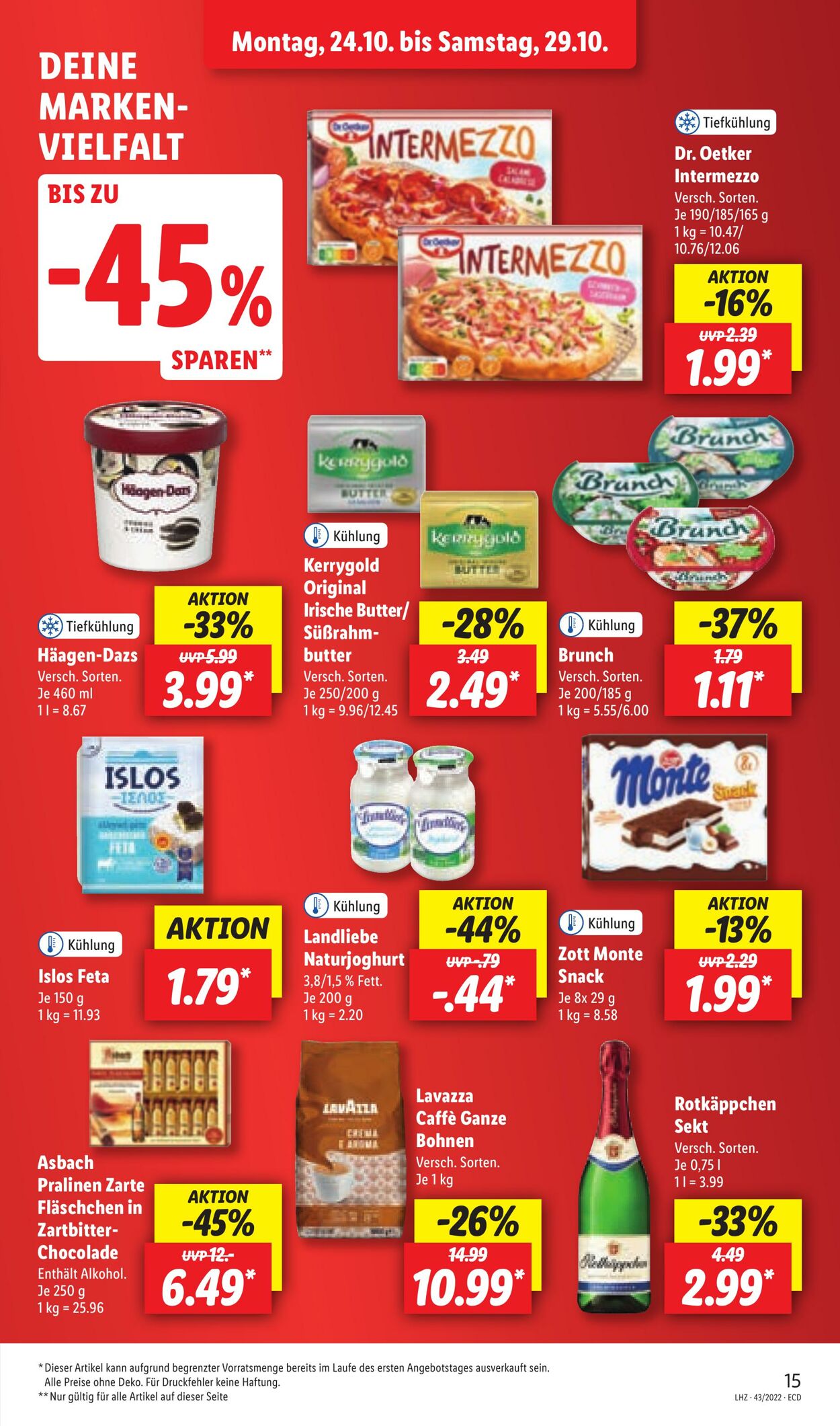 Prospekt Lidl 24.10.2022 - 29.10.2022