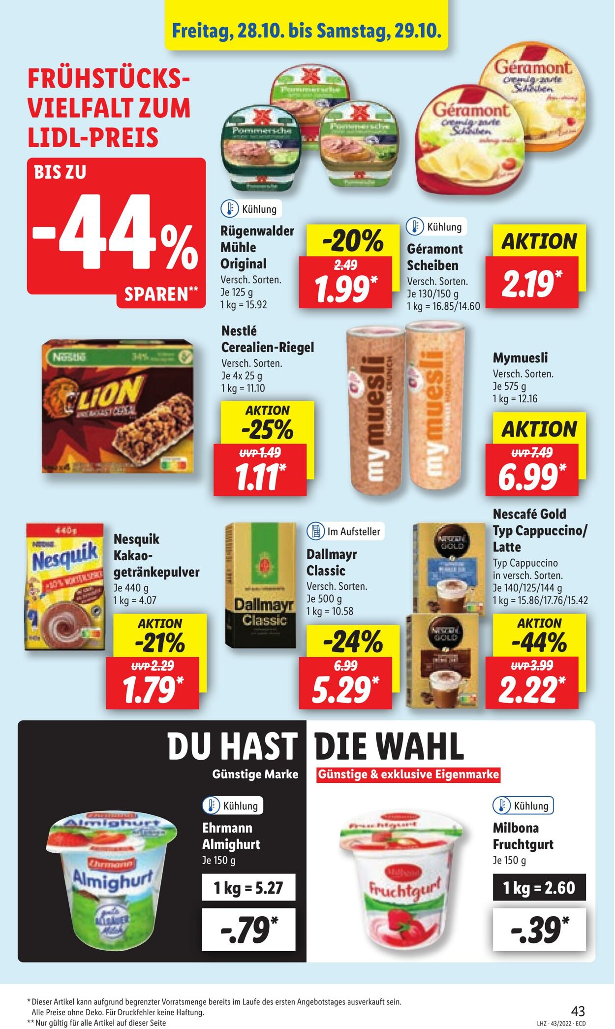 Prospekt Lidl 24.10.2022 - 29.10.2022