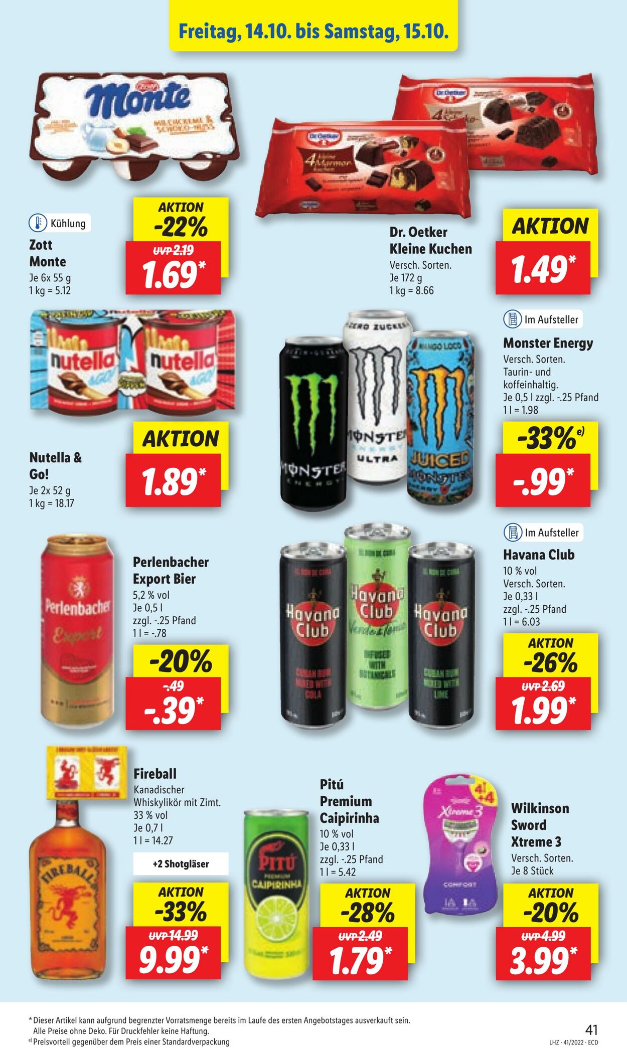 Prospekt Lidl 10.10.2022 - 15.10.2022