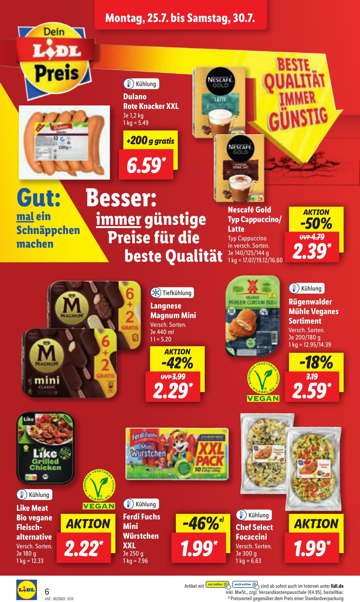 Prospekt Lidl 25.07.2022 - 30.07.2022