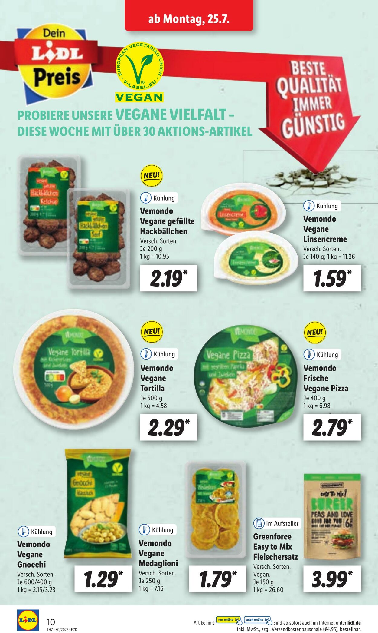 Prospekt Lidl 25.07.2022 - 30.07.2022