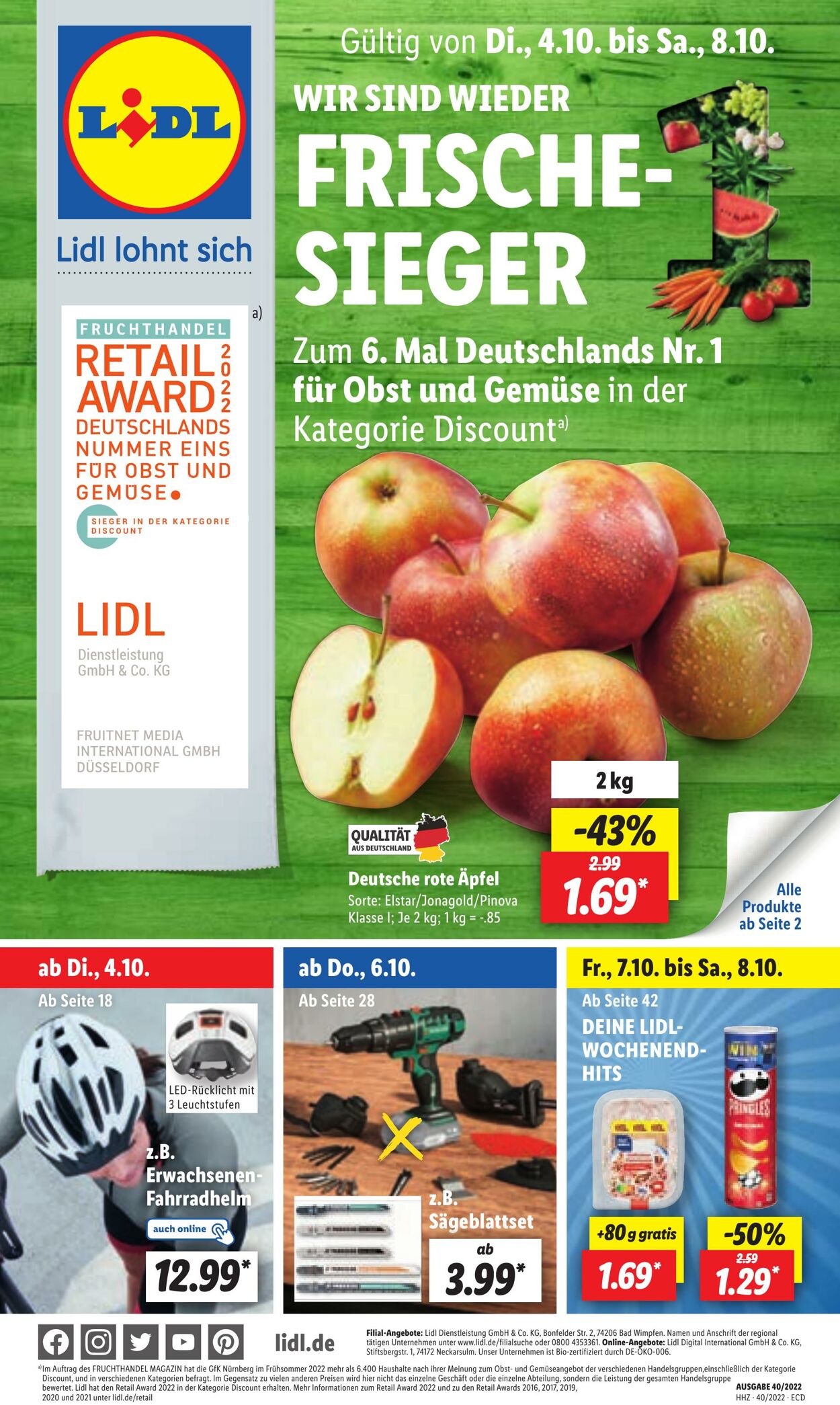 Prospekt Lidl 04.10.2022 - 08.10.2022