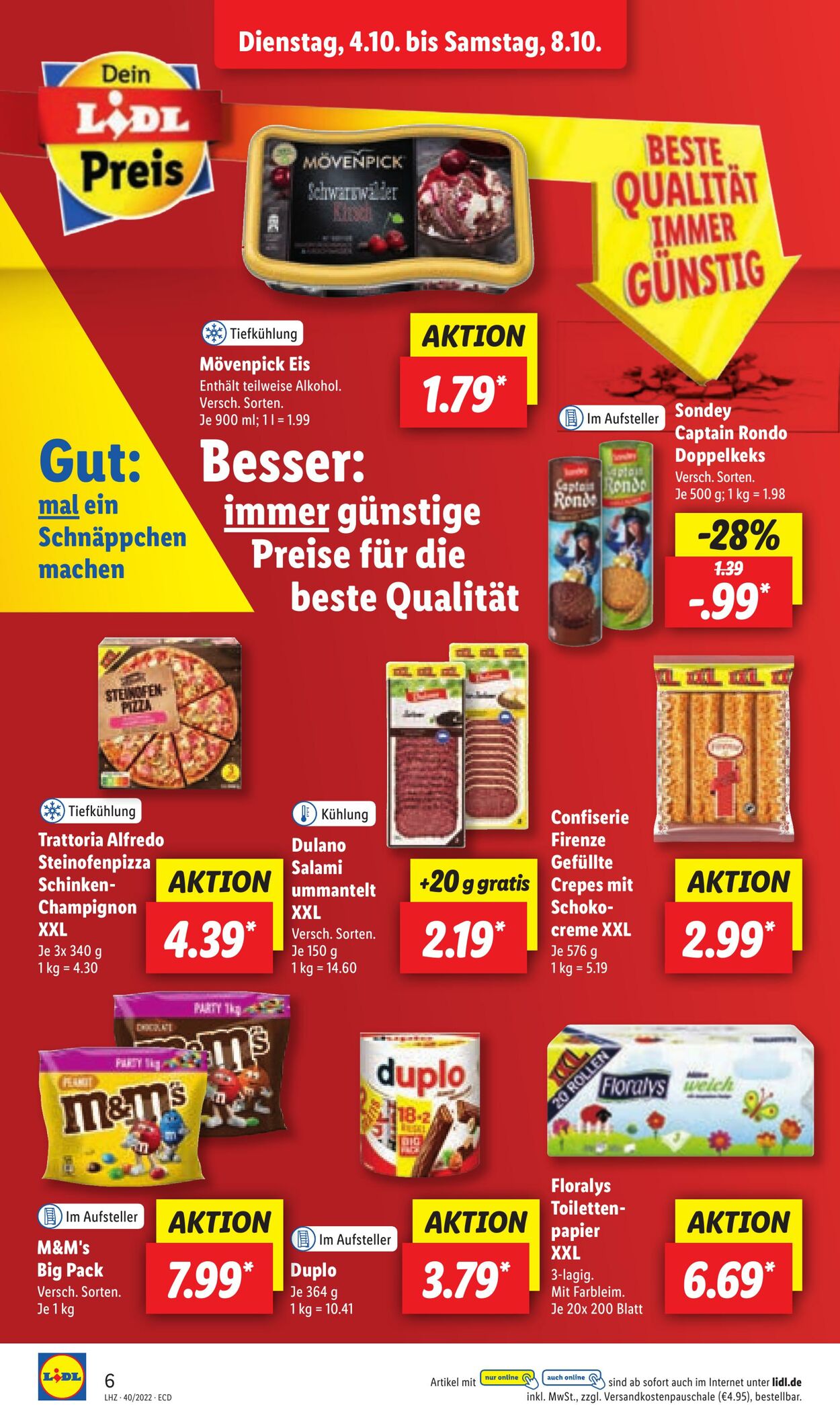 Prospekt Lidl 04.10.2022 - 08.10.2022