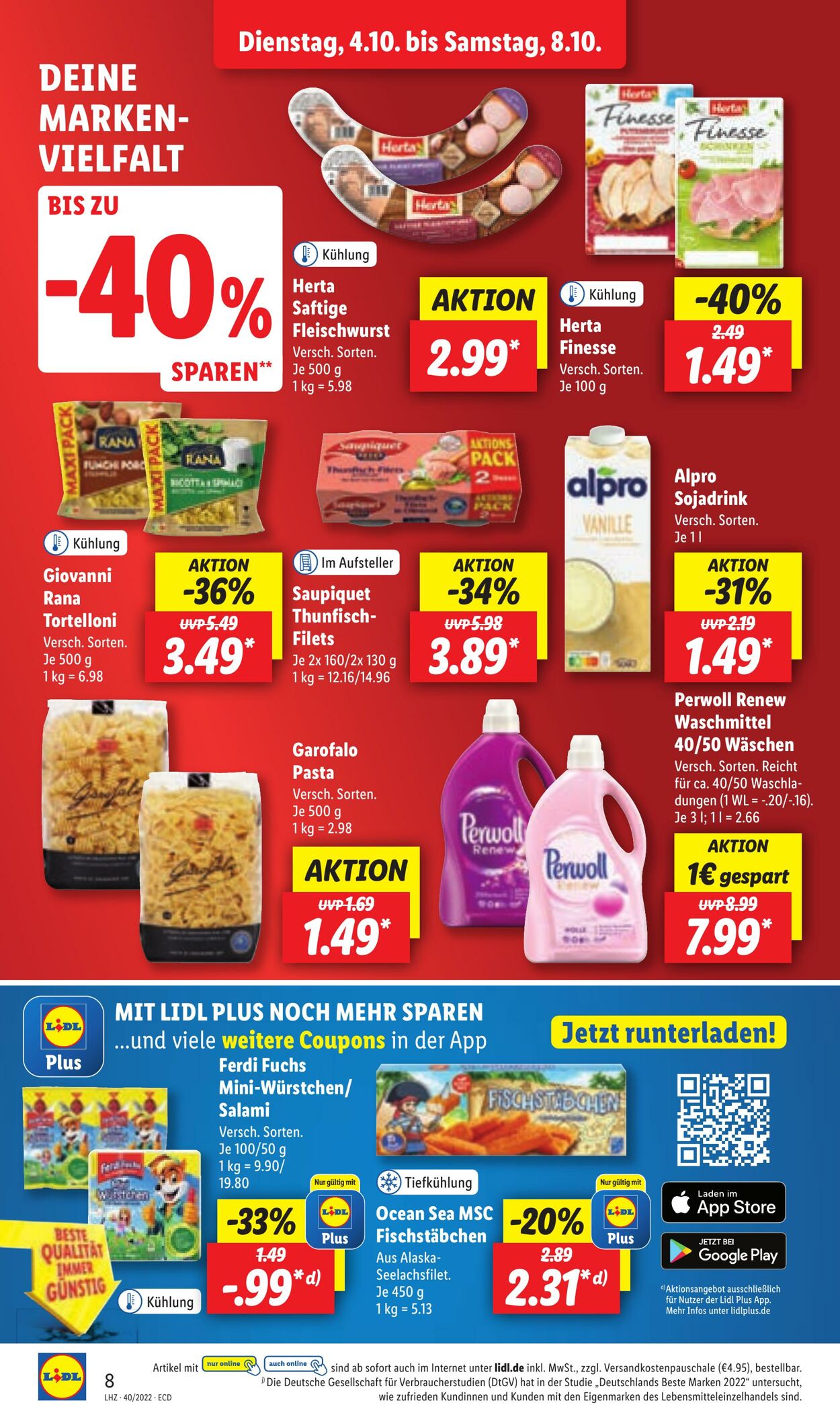 Prospekt Lidl 04.10.2022 - 08.10.2022