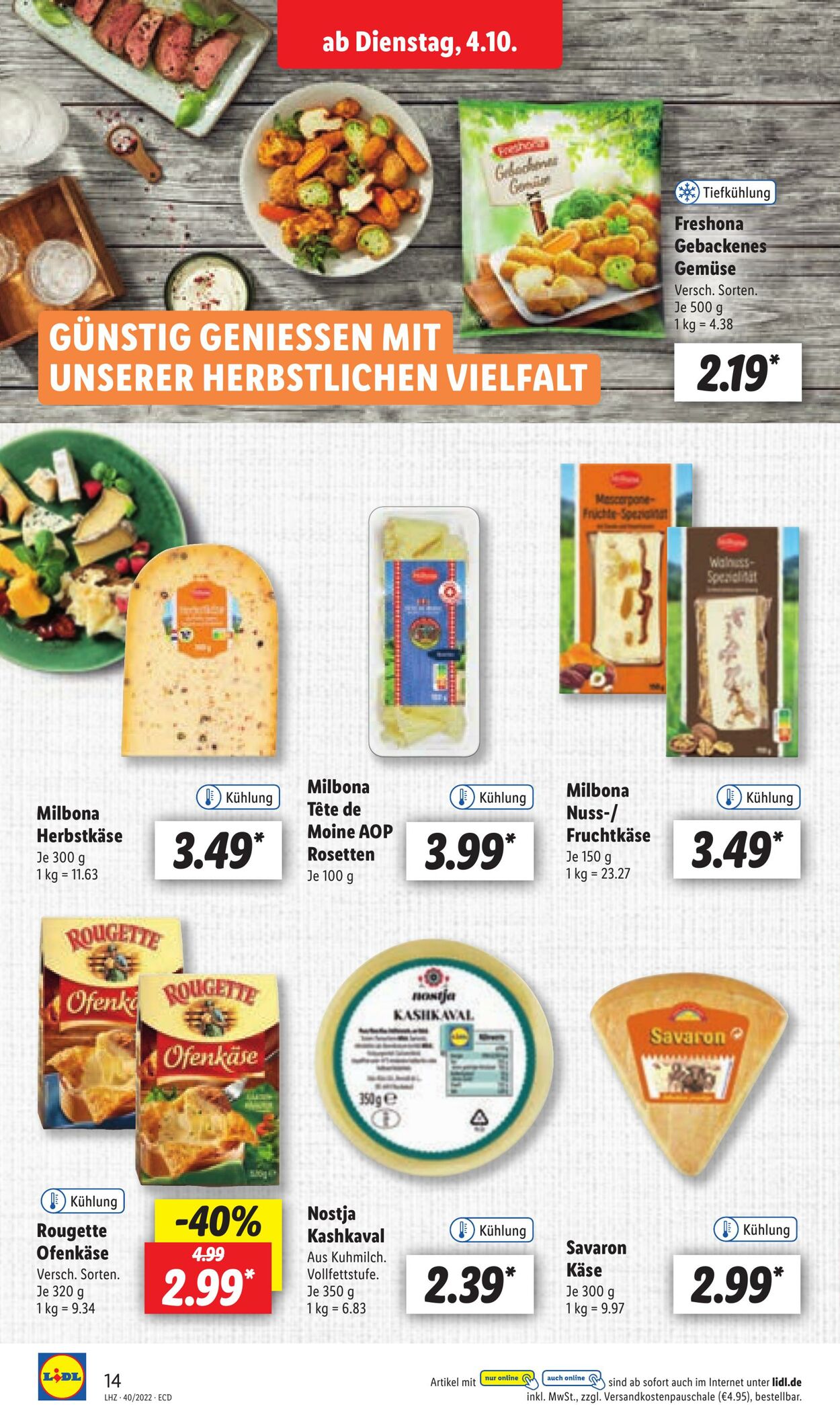 Prospekt Lidl 04.10.2022 - 08.10.2022