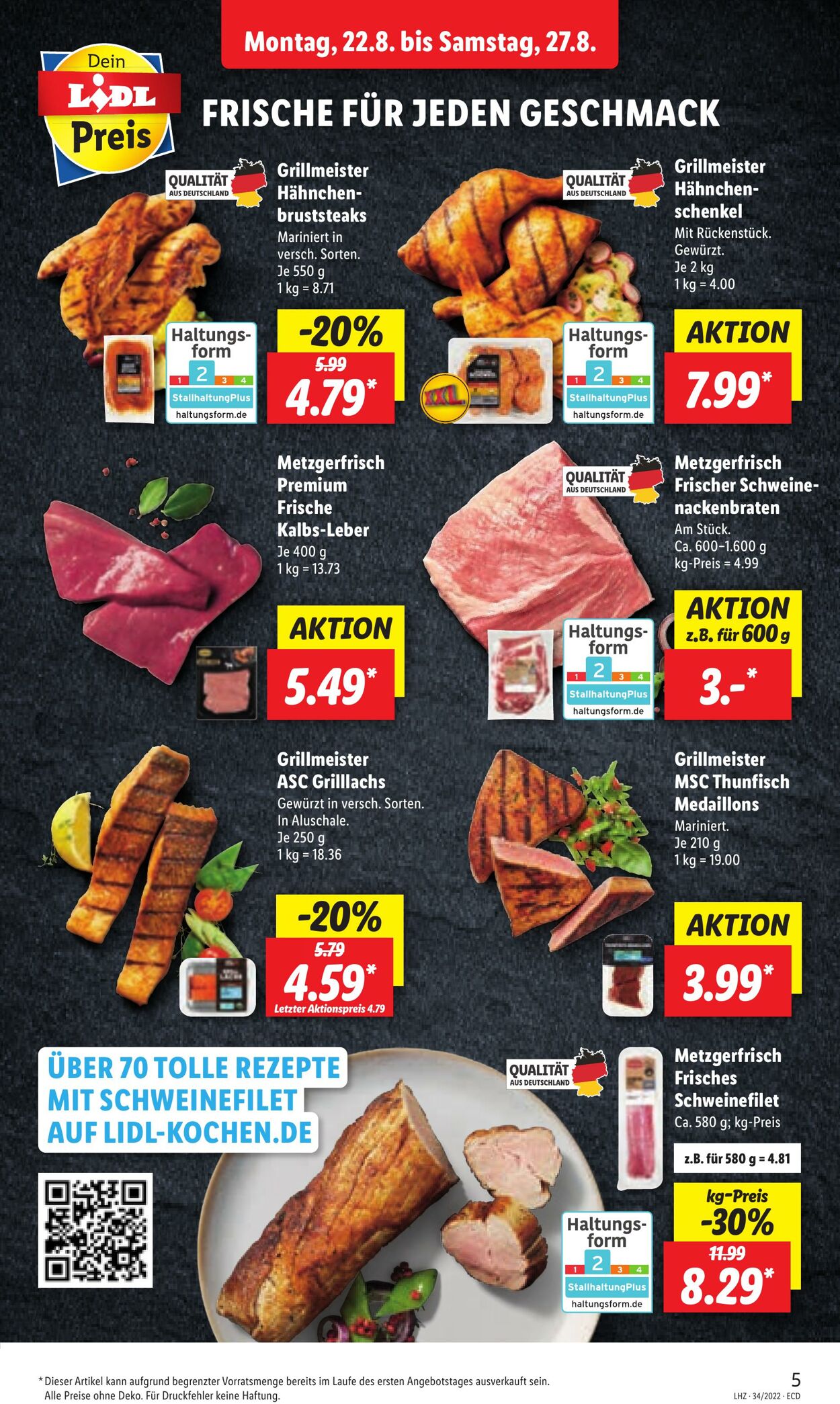 Prospekt Lidl 22.08.2022 - 27.08.2022