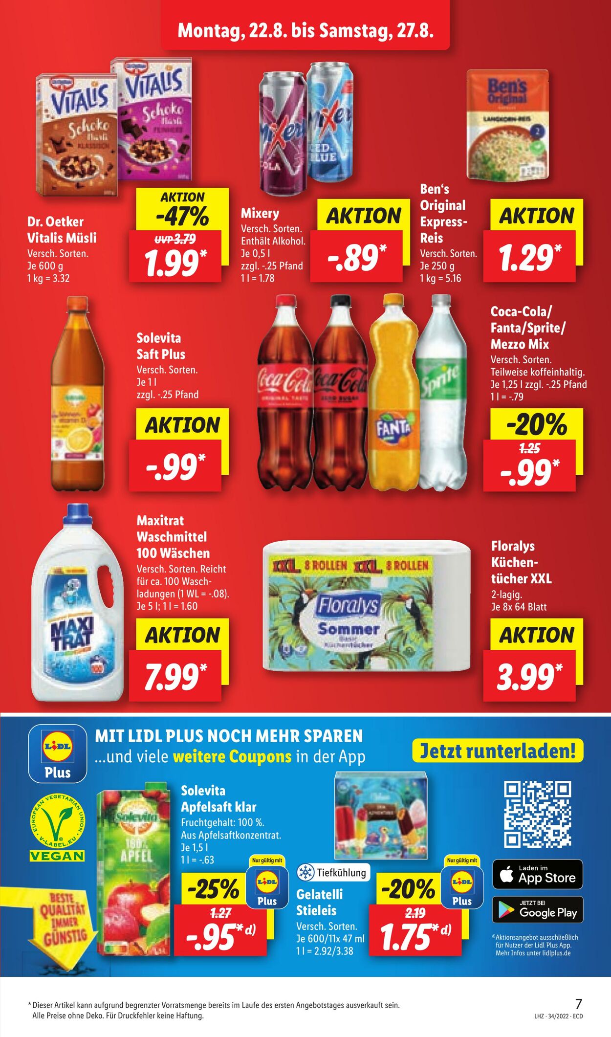 Prospekt Lidl 22.08.2022 - 27.08.2022