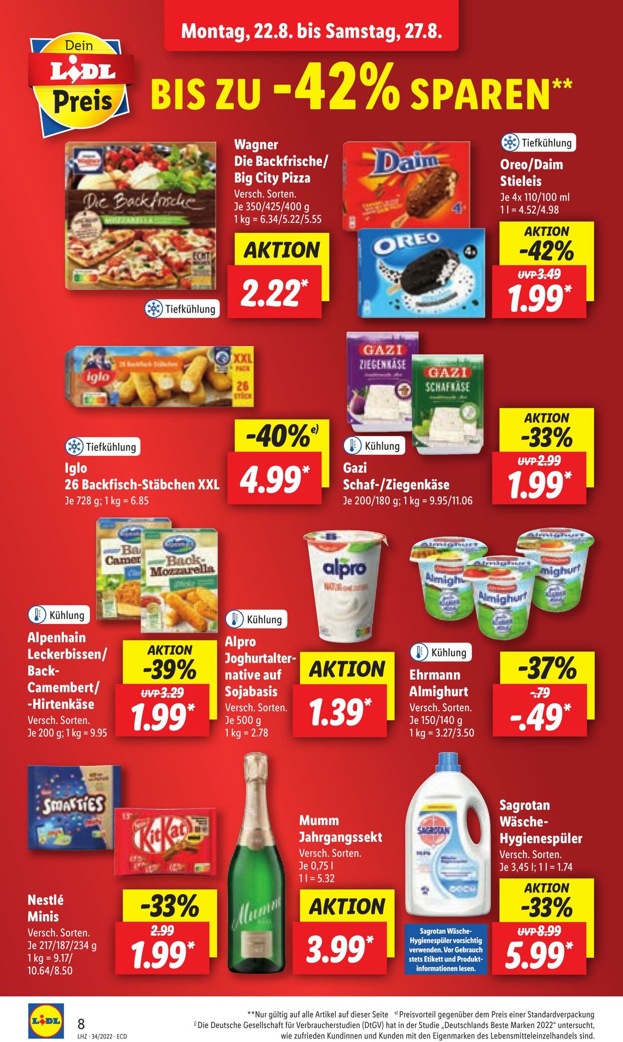 Prospekt Lidl 22.08.2022 - 27.08.2022