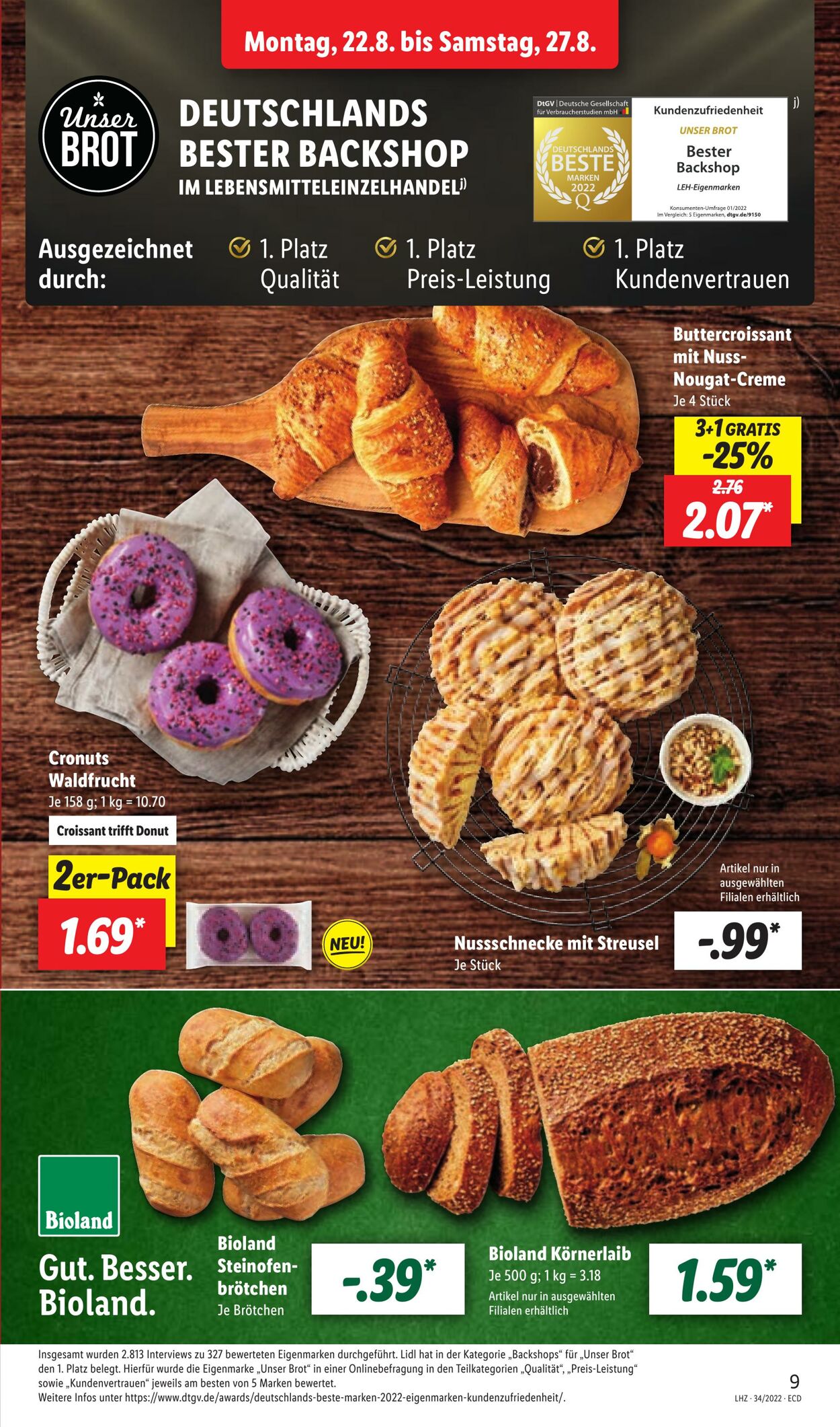 Prospekt Lidl 22.08.2022 - 27.08.2022