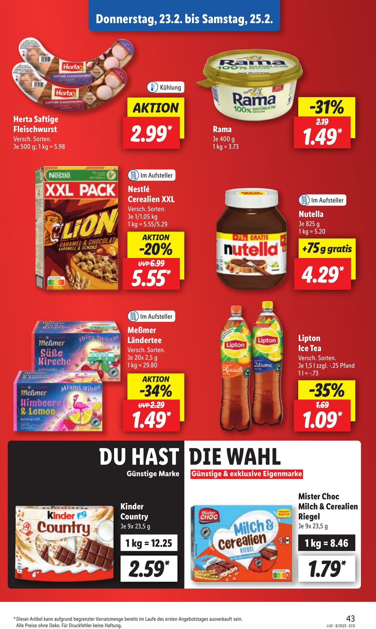 Prospekt Lidl 20.02.2023 - 25.02.2023