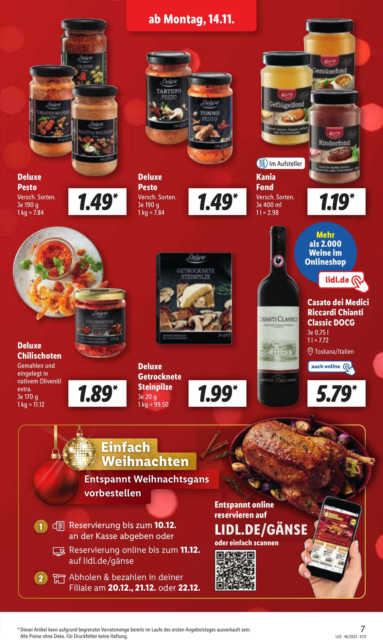 Prospekt Lidl 14.11.2022 - 19.11.2022