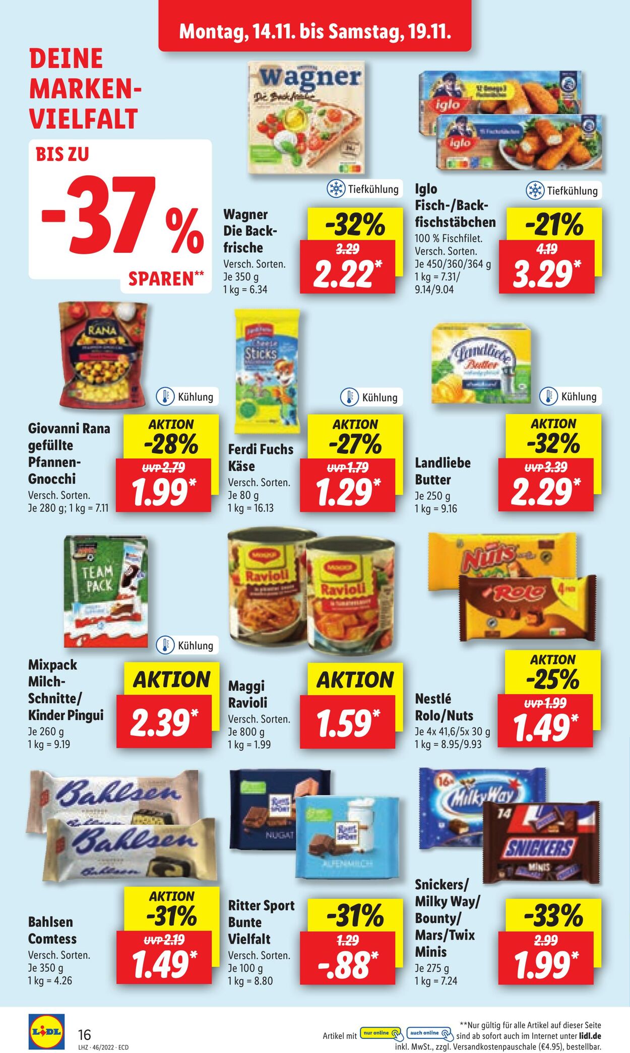 Prospekt Lidl 14.11.2022 - 19.11.2022