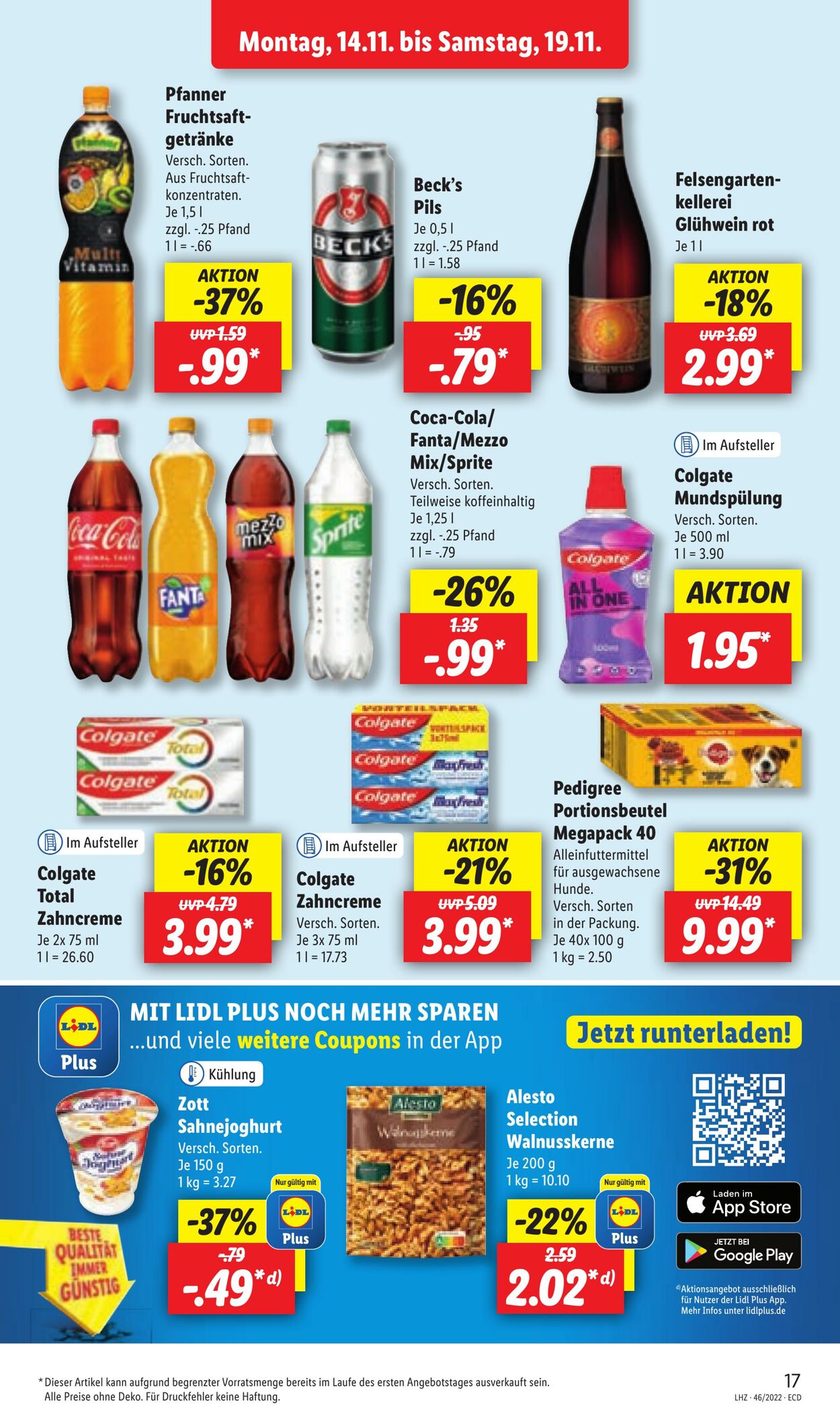 Prospekt Lidl 14.11.2022 - 19.11.2022