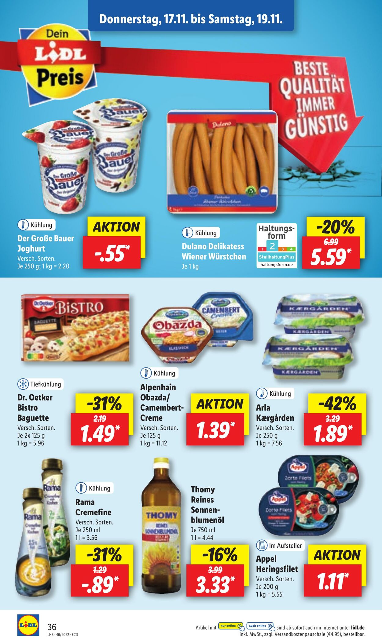 Prospekt Lidl 14.11.2022 - 19.11.2022