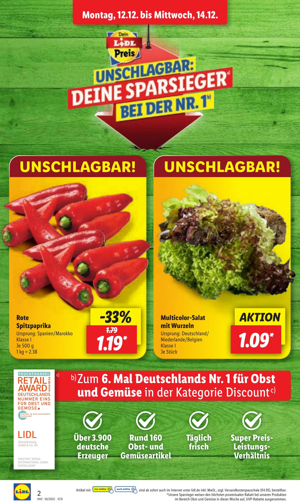 Prospekt Lidl 12.12.2022 - 17.12.2022