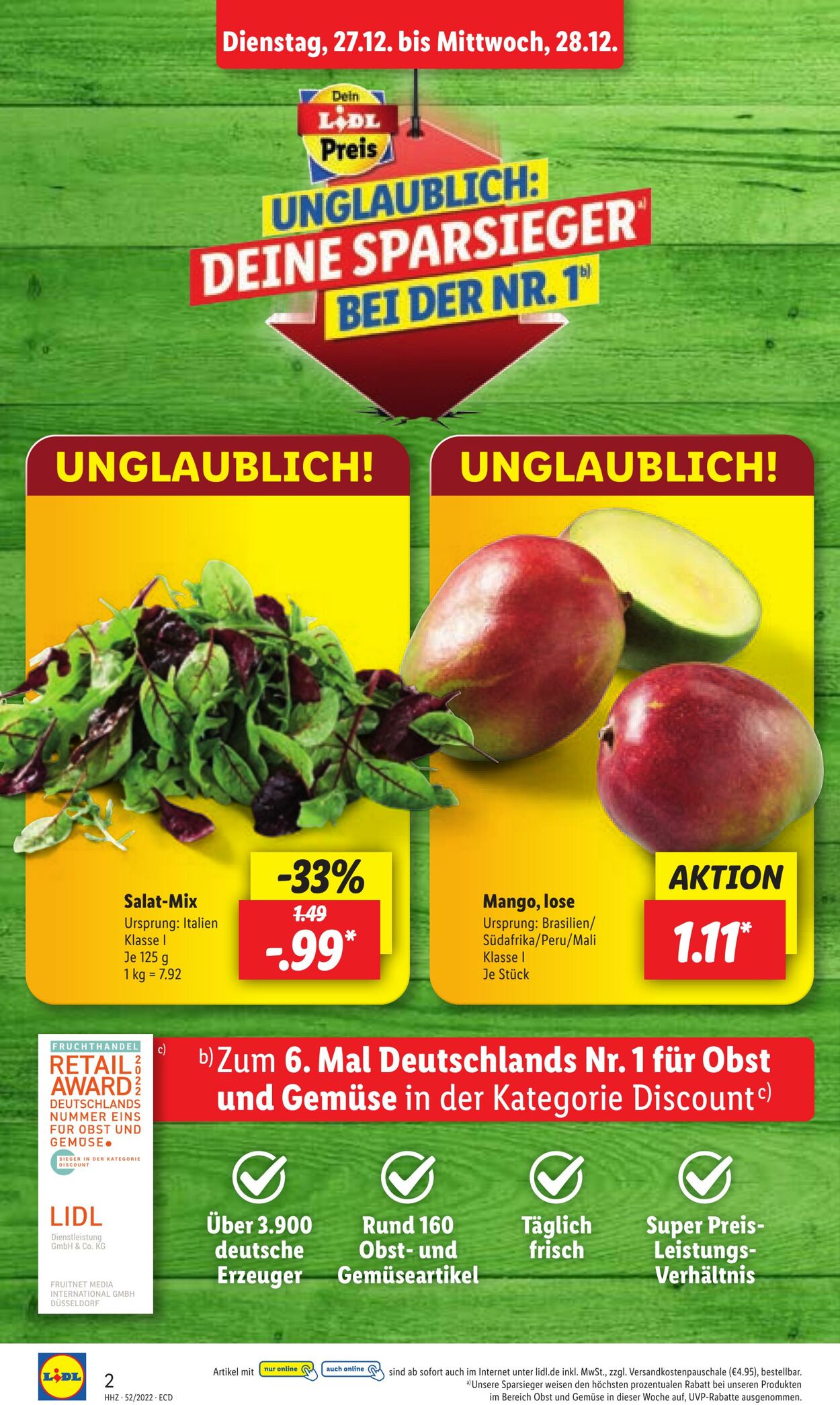 Prospekt Lidl 27.12.2022 - 31.12.2022