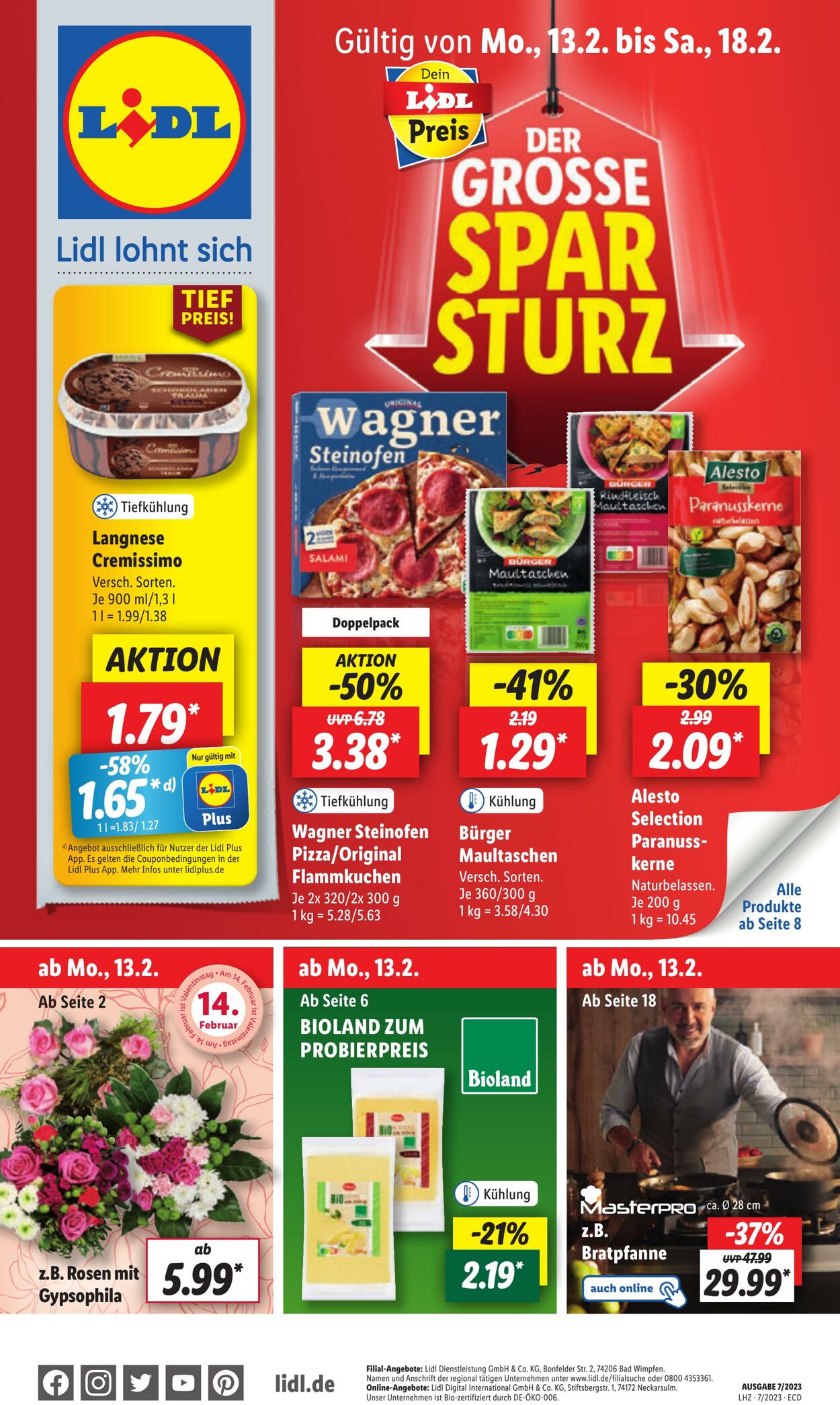 Prospekt Lidl 13.02.2023 - 18.02.2023