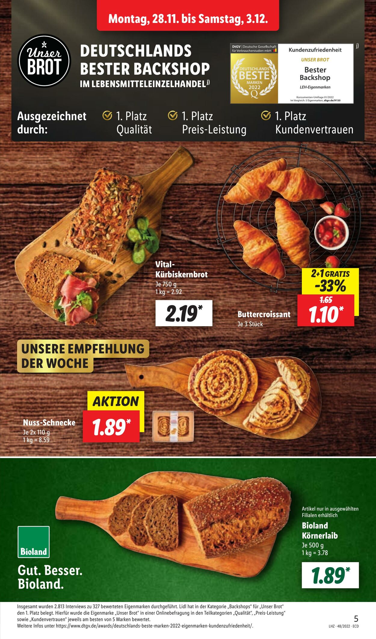 Prospekt Lidl 28.11.2022 - 03.12.2022