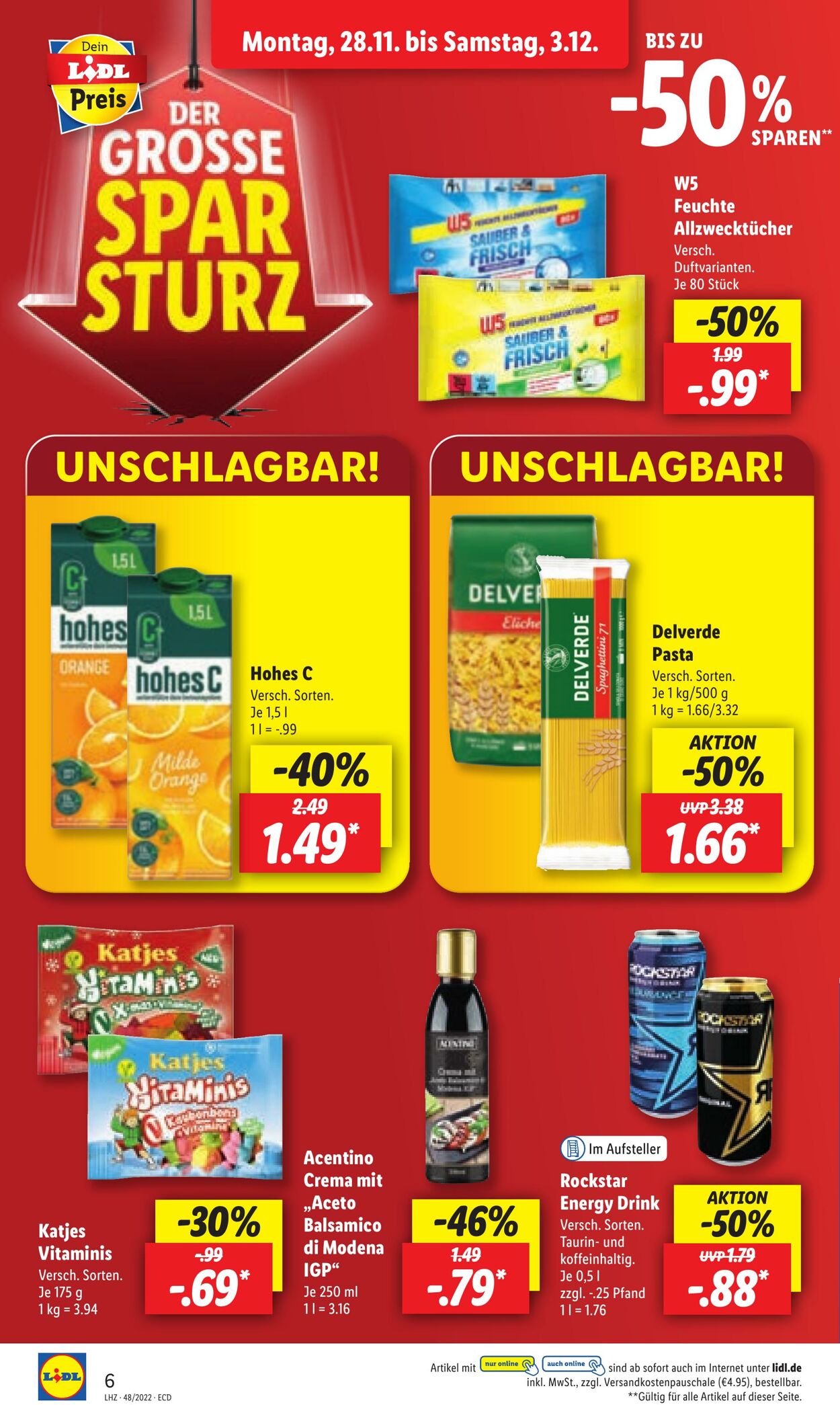 Prospekt Lidl 28.11.2022 - 03.12.2022