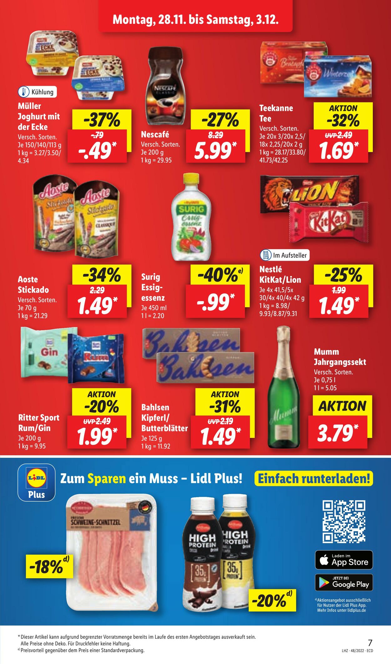 Prospekt Lidl 28.11.2022 - 03.12.2022