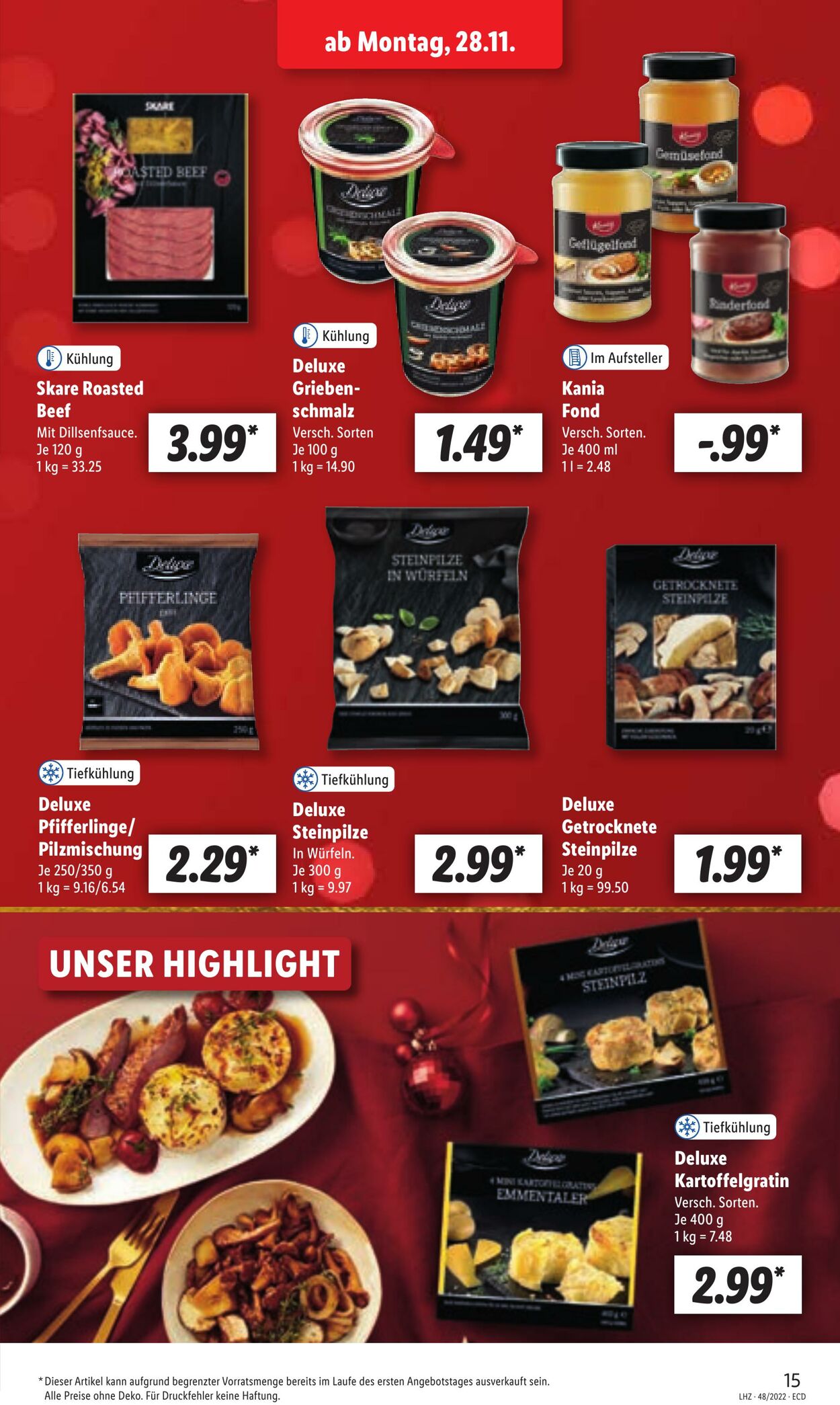 Prospekt Lidl 28.11.2022 - 03.12.2022