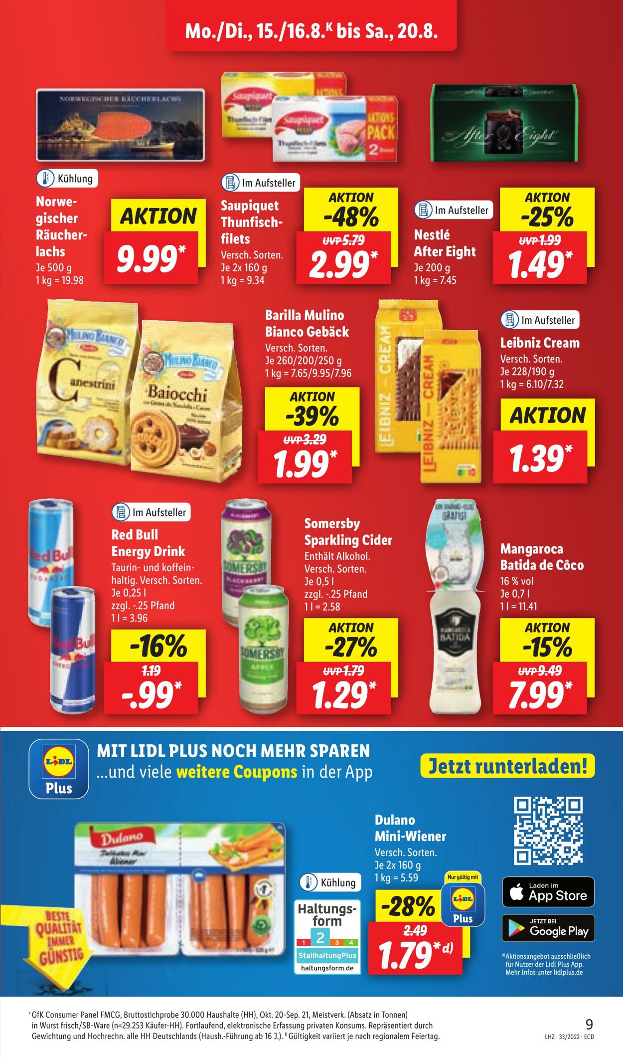 Prospekt Lidl 15.08.2022 - 20.08.2022