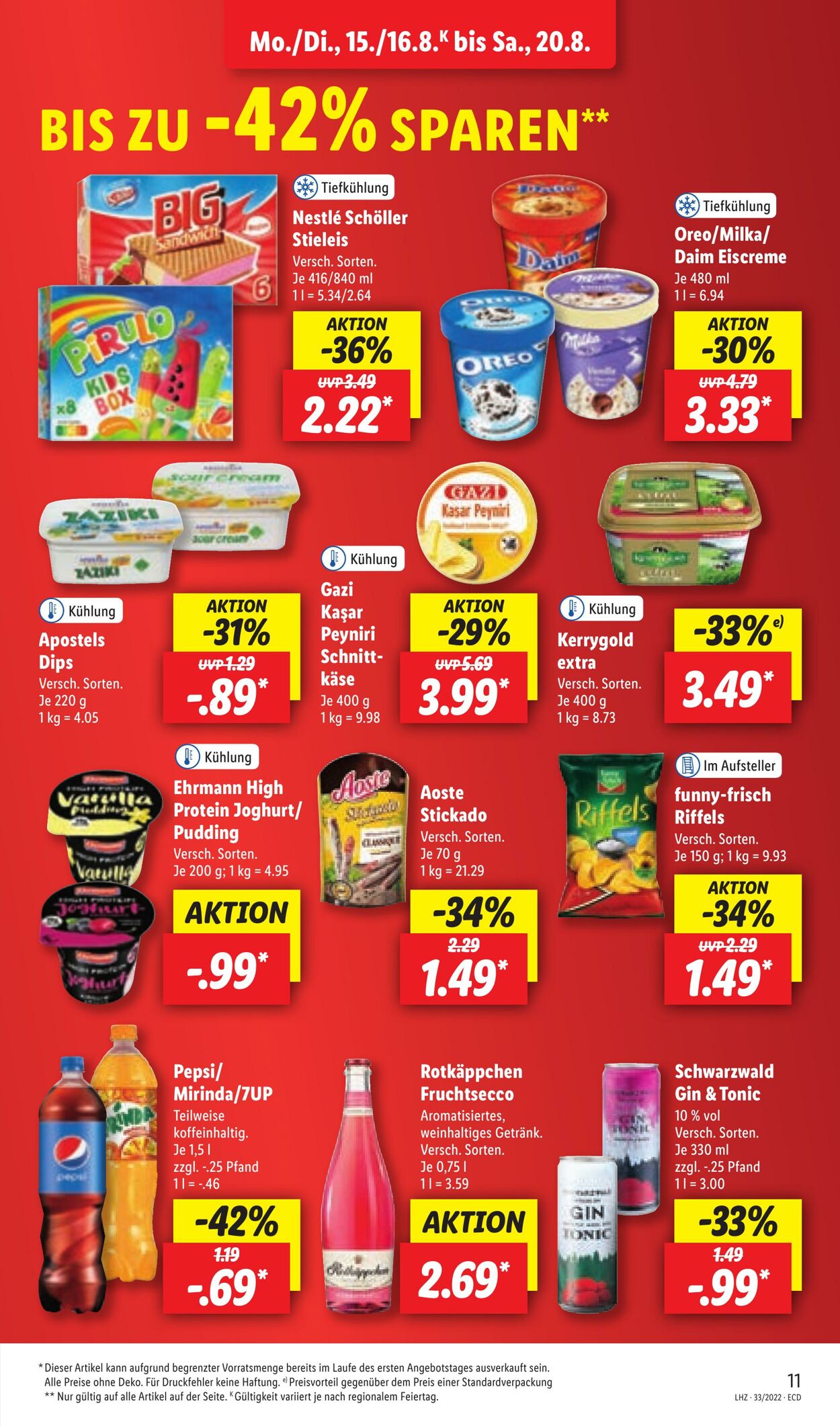 Prospekt Lidl 15.08.2022 - 20.08.2022