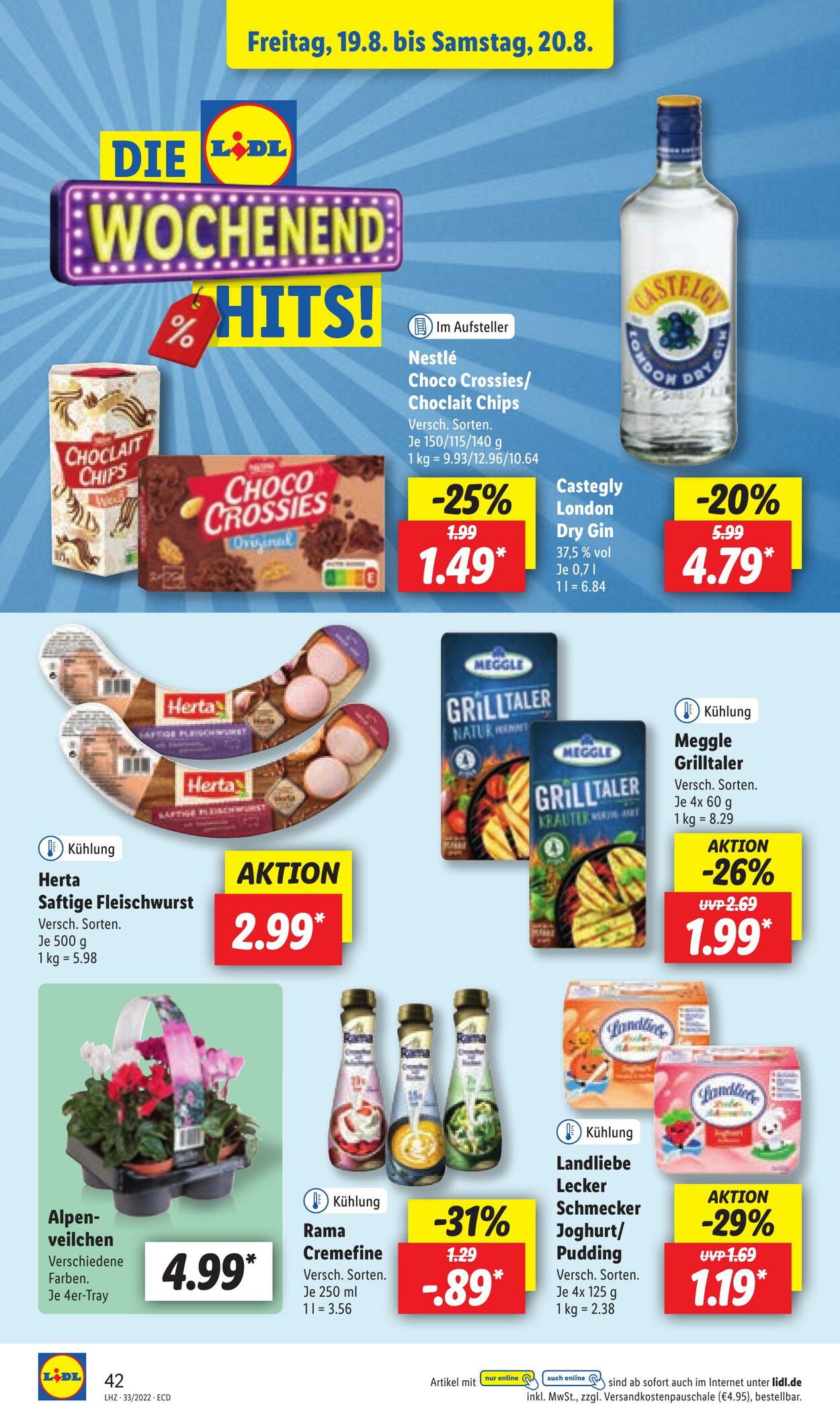 Prospekt Lidl 15.08.2022 - 20.08.2022