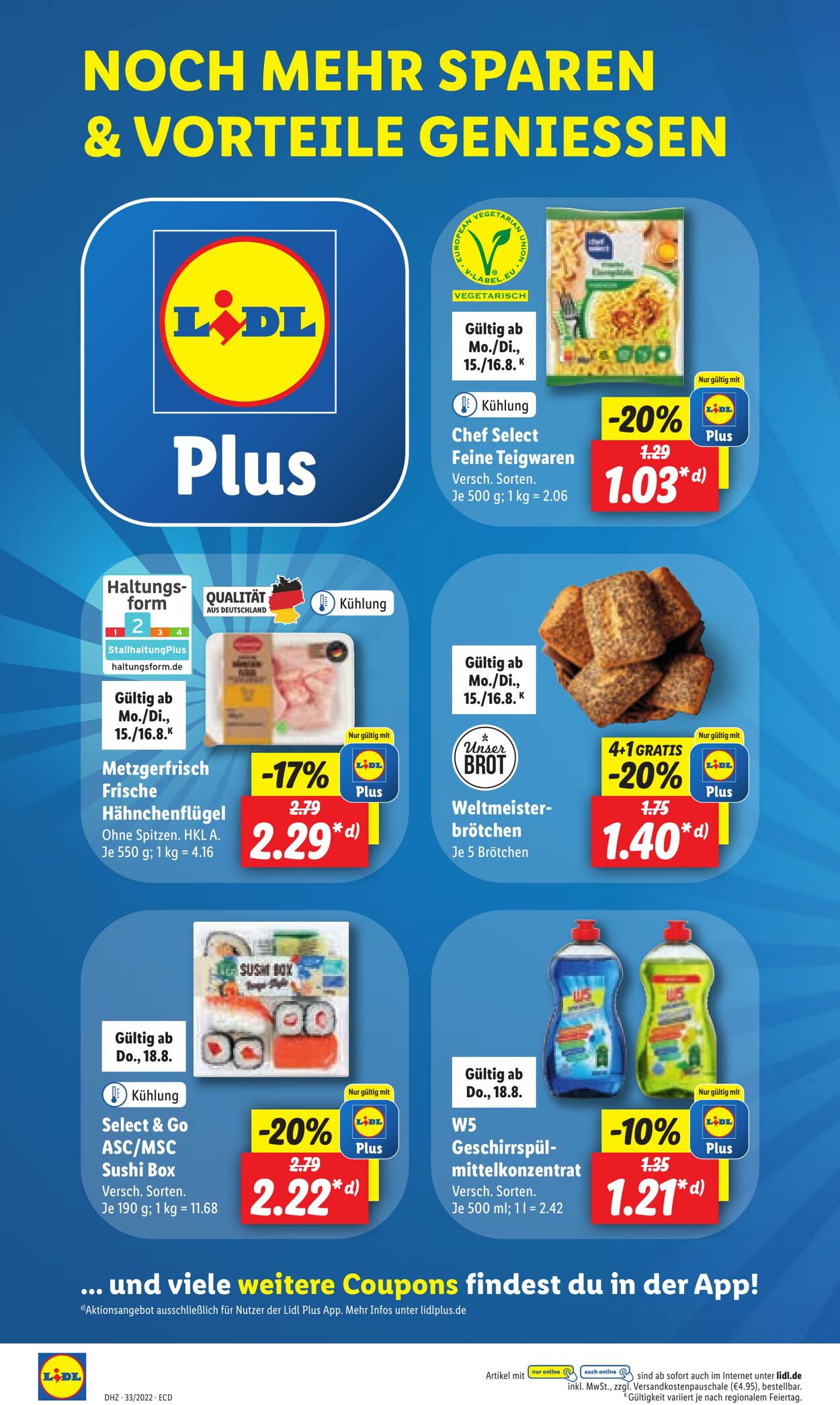 Prospekt Lidl 15.08.2022 - 20.08.2022