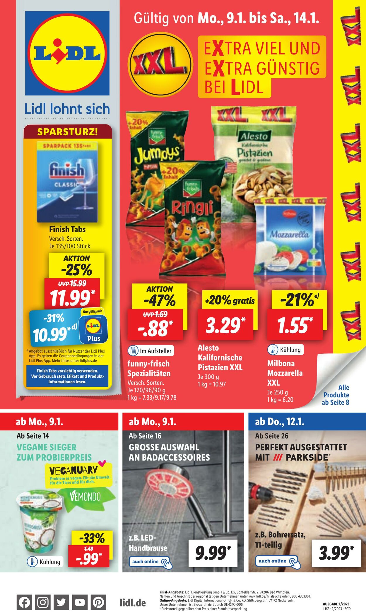 Prospekt Lidl 09.01.2023 - 14.01.2023